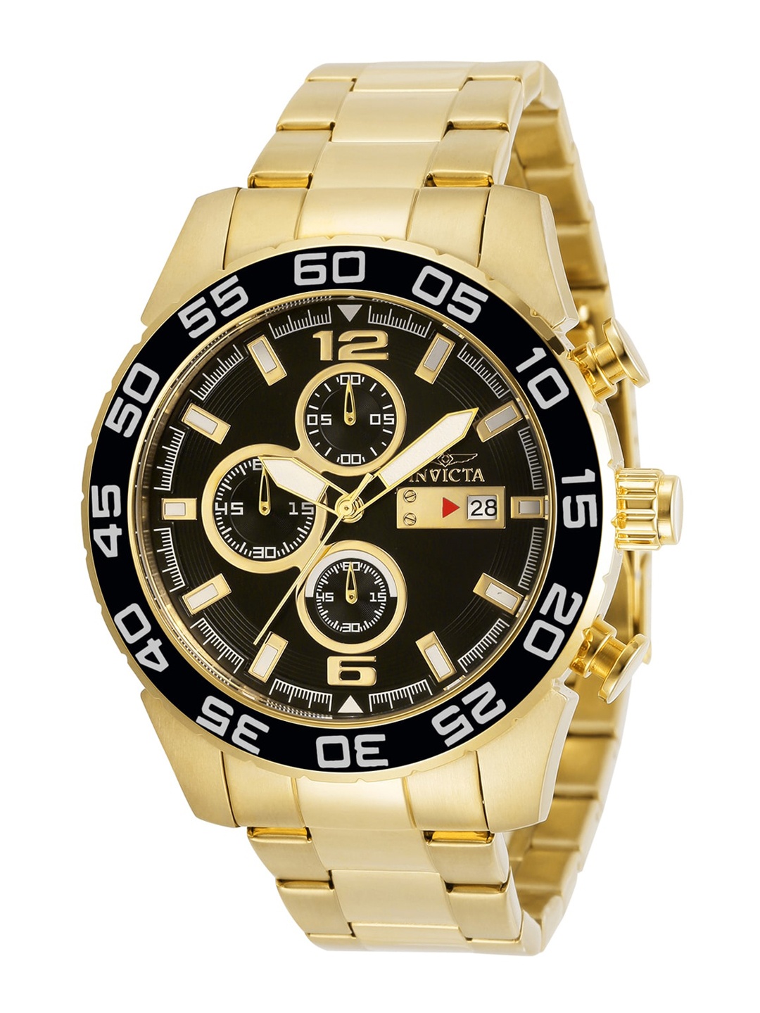 Invicta Men Dial & Stainless Steel Bracelet Style Straps Analogue Watch 30697, Gold
Invicta Men Dial & Stainless Steel Bracelet Style Straps Analogue Watch 30697, Gold