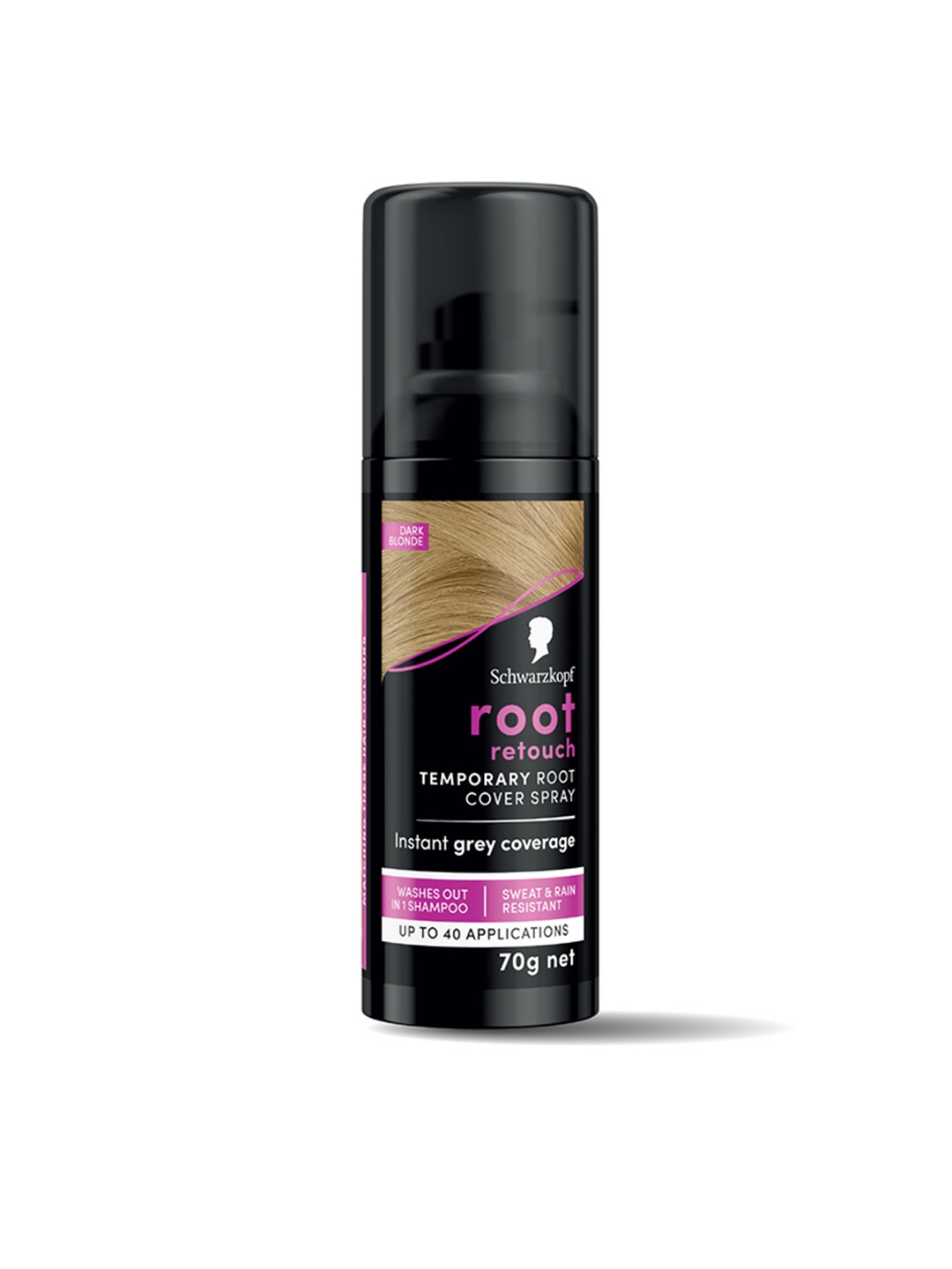 Schwarzkopf Root Retouch Temporary Root Cover Spray For Grey Coverage 120ml - Dark Blonde, Gold
Schwarzkopf Root Retouch Temporary Root Cover Spray For Grey Coverage 120ml - Dark Blonde, Gold