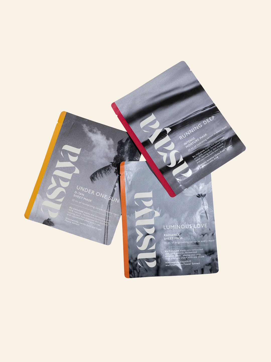 Asaya Under One Sun De-Tan-Running Deep Intense Moisture & Luminous Love Sheet Masks, Grey
Asaya Under One Sun De-Tan-Running Deep Intense Moisture & Luminous Love Sheet Masks, Grey