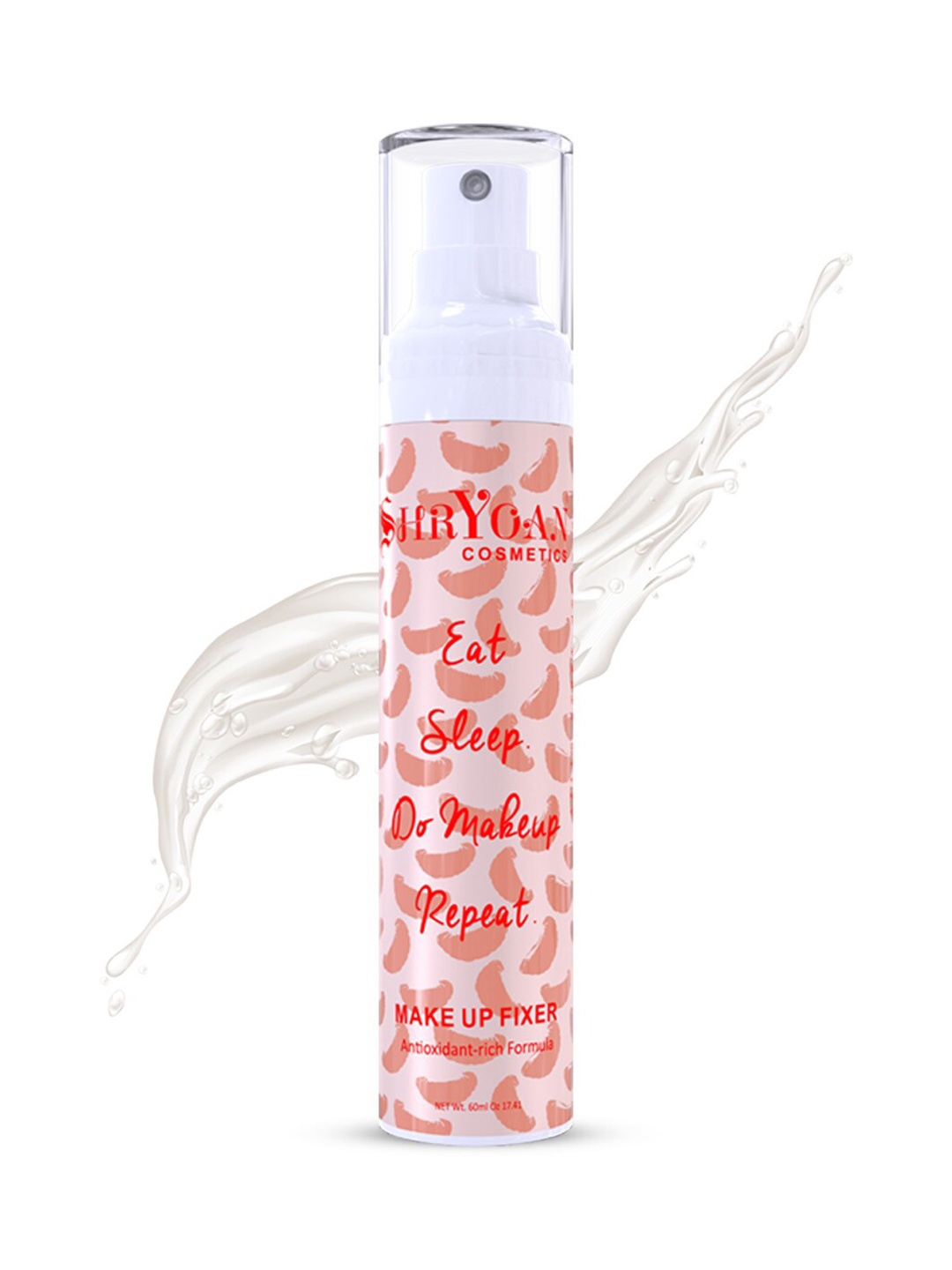 SHRYOAN Eat Sleep Do Makeup Repeat Makeup Fixer With Green Tea Extract - 60ml, Transparent
SHRYOAN Eat Sleep Do Makeup Repeat Makeup Fixer With Green Tea Extract - 60ml, Transparent