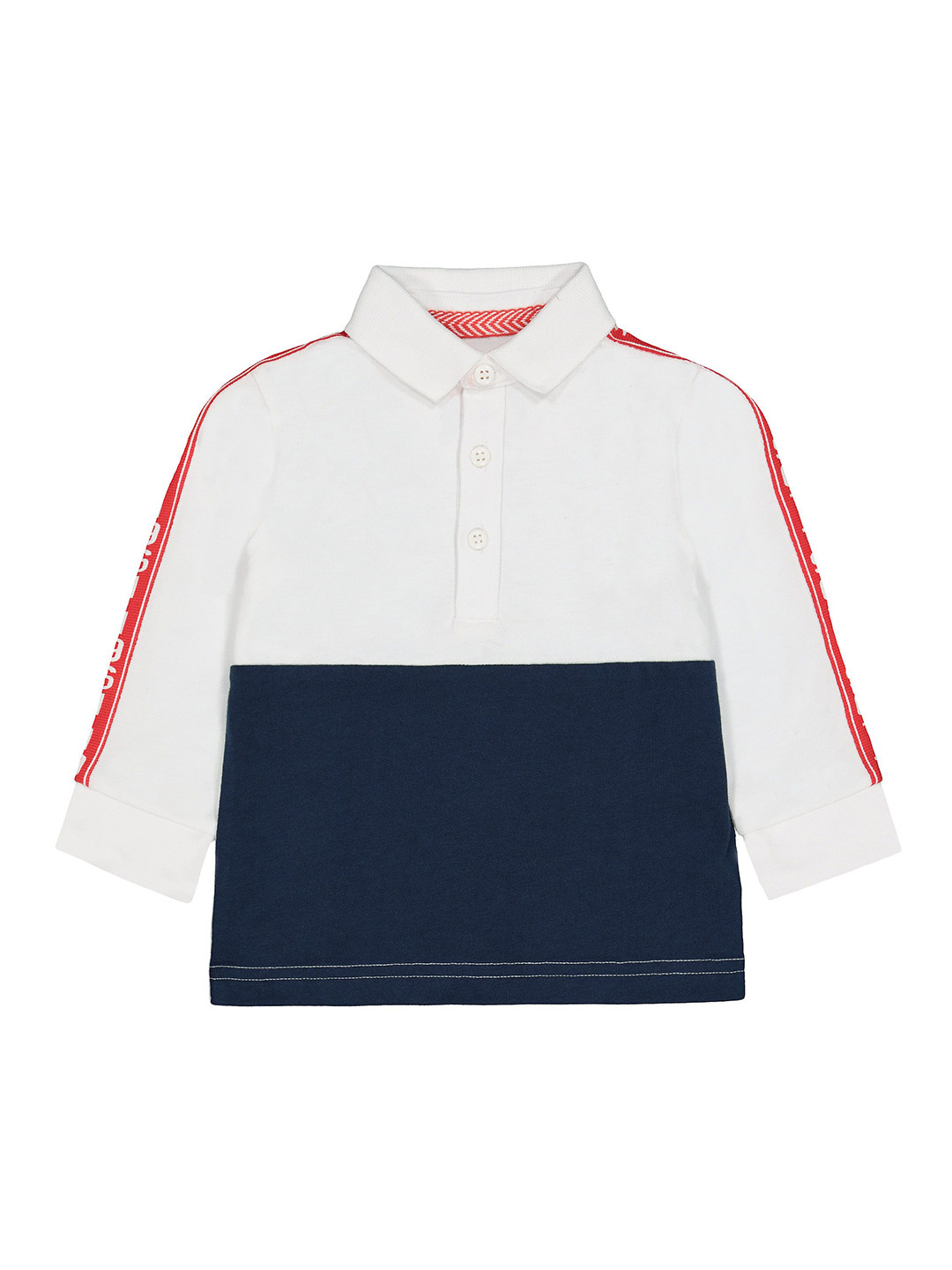 mothercare Boys Polo Collar Regular Sleeves Colourblocked Regular Fit Cotton T-shirt, White
mothercare Boys Polo Collar Regular Sleeves Colourblocked Regular Fit Cotton T-shirt, White