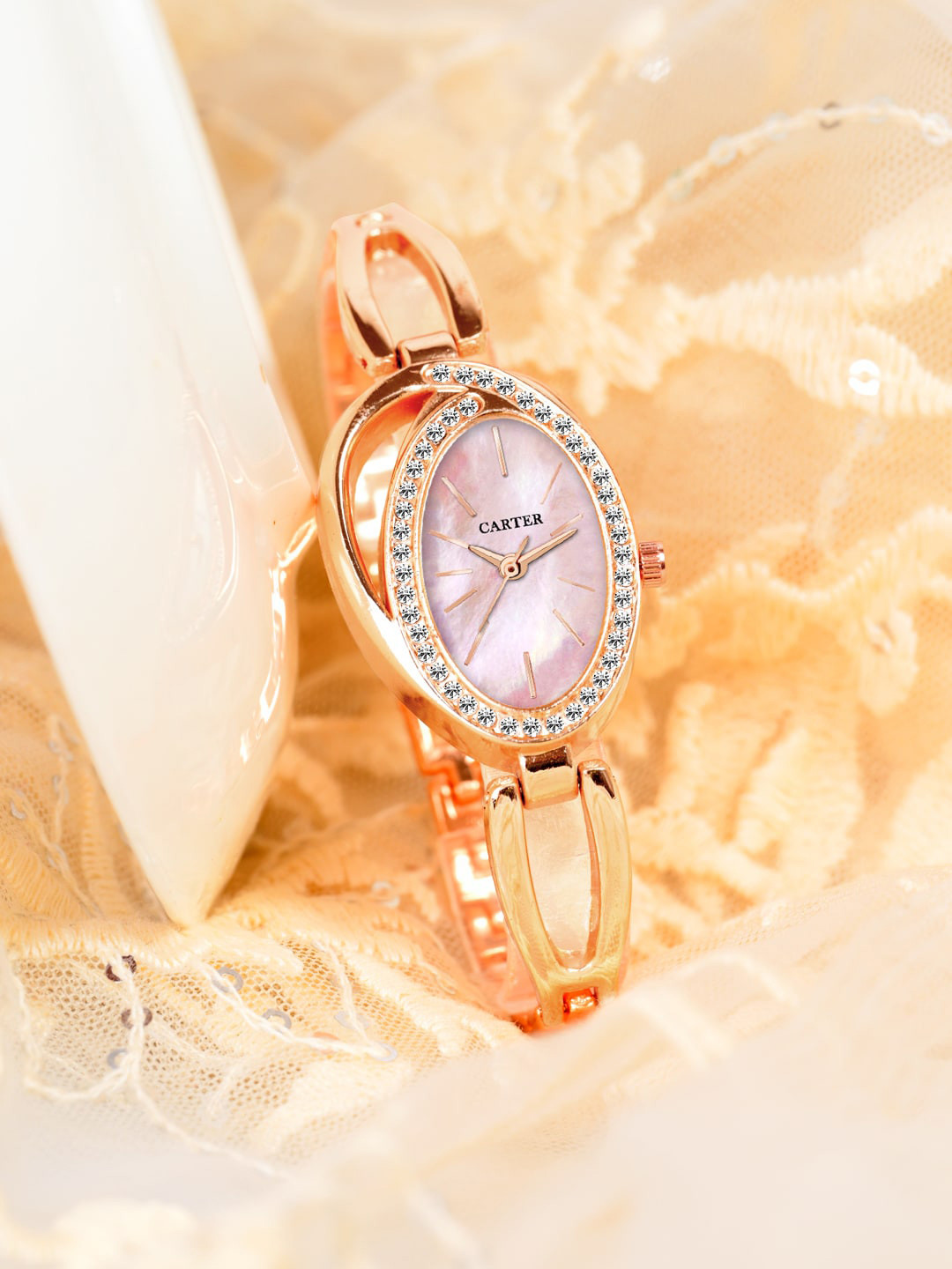Sandy D Carter Women Embellished Dial Analogue Watch Sandy D Carter-134-RG, Rose gold
Sandy D Carter Women Embellished Dial Analogue Watch Sandy D Carter-134-RG, Rose gold