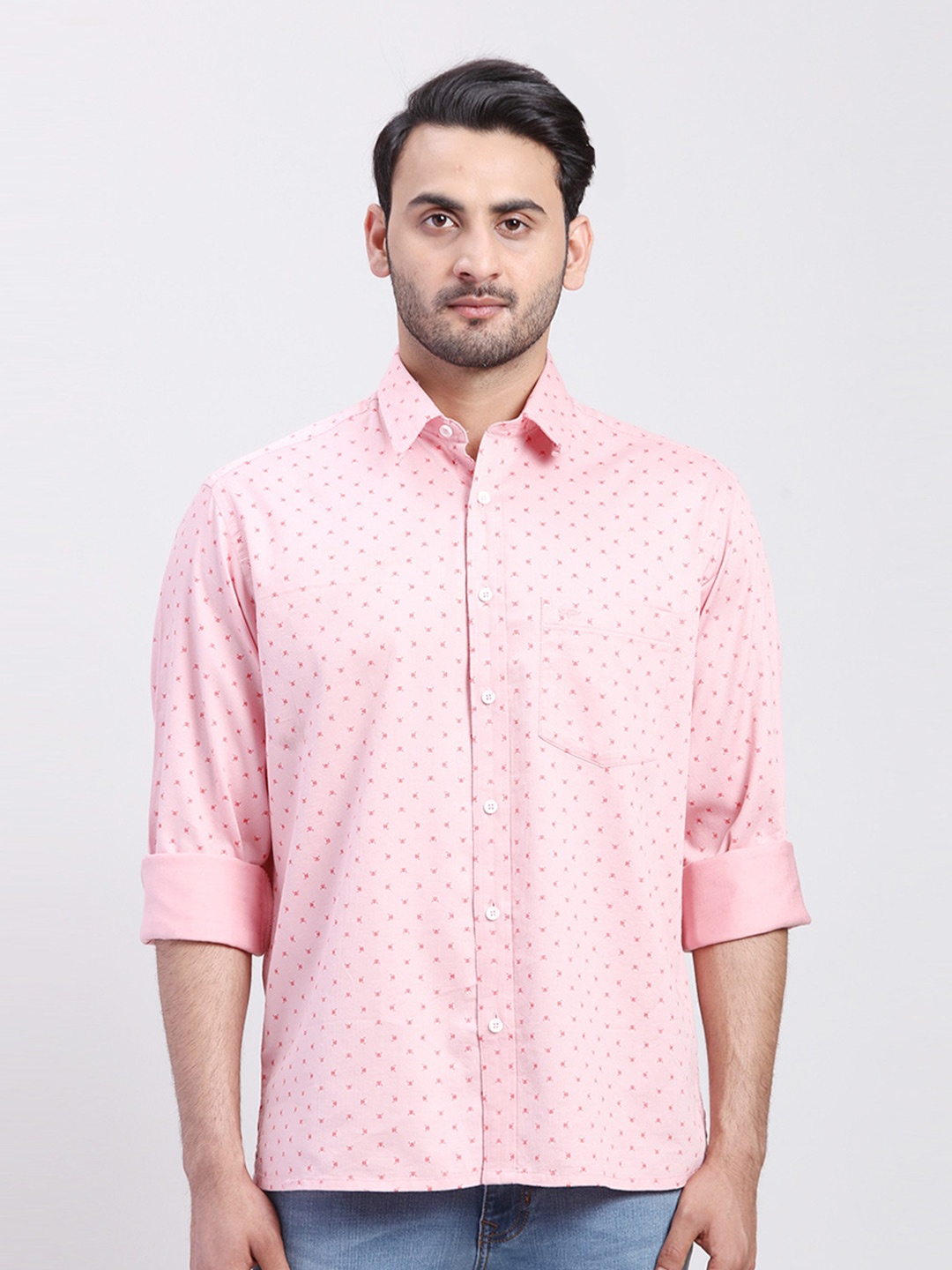 ColorPlus Micro Ditsy Printed Cotton Spread Collar Long Sleeves Opaque Casual Shirt, Red
ColorPlus Micro Ditsy Printed Cotton Spread Collar Long Sleeves Opaque Casual Shirt, Red