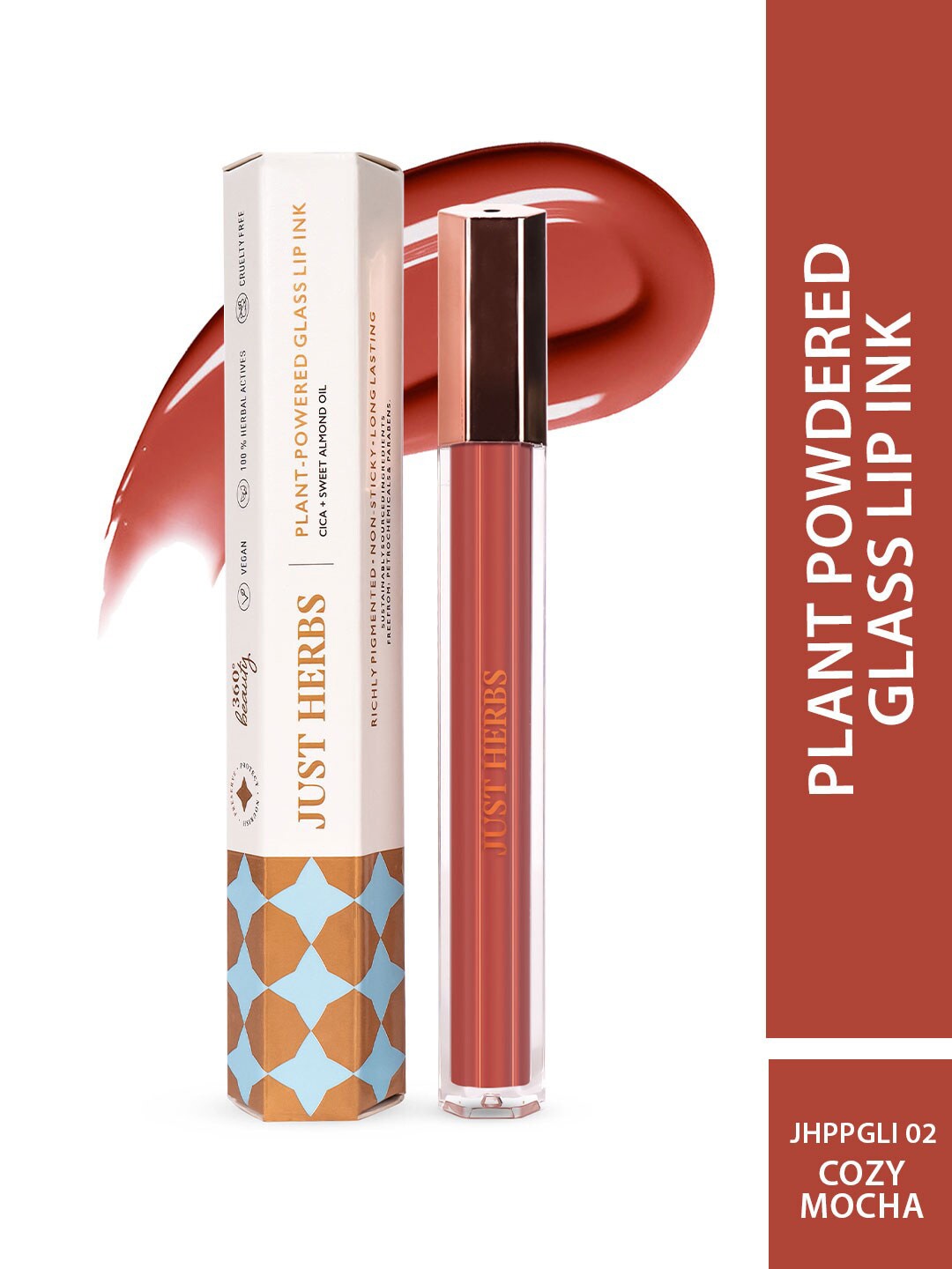 Just Herbs 360 Degree Beauty Plant-Powered Glass Lip Ink With Cica & Sweet AlmondOil- 02, Na
Just Herbs 360 Degree Beauty Plant-Powered Glass Lip Ink With Cica & Sweet AlmondOil- 02, Na