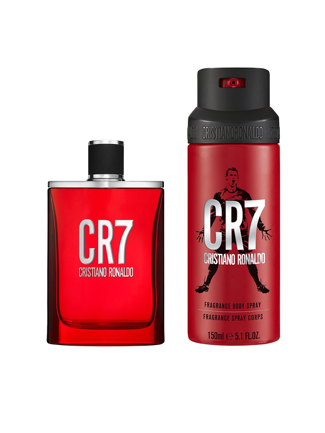 CRISTIANO RONALDO CR7 Set Of 2 EDT - 30 ml & Fragrance Body Spray, Transparent
CRISTIANO RONALDO CR7 Set Of 2 EDT - 30 ml & Fragrance Body Spray, Transparent