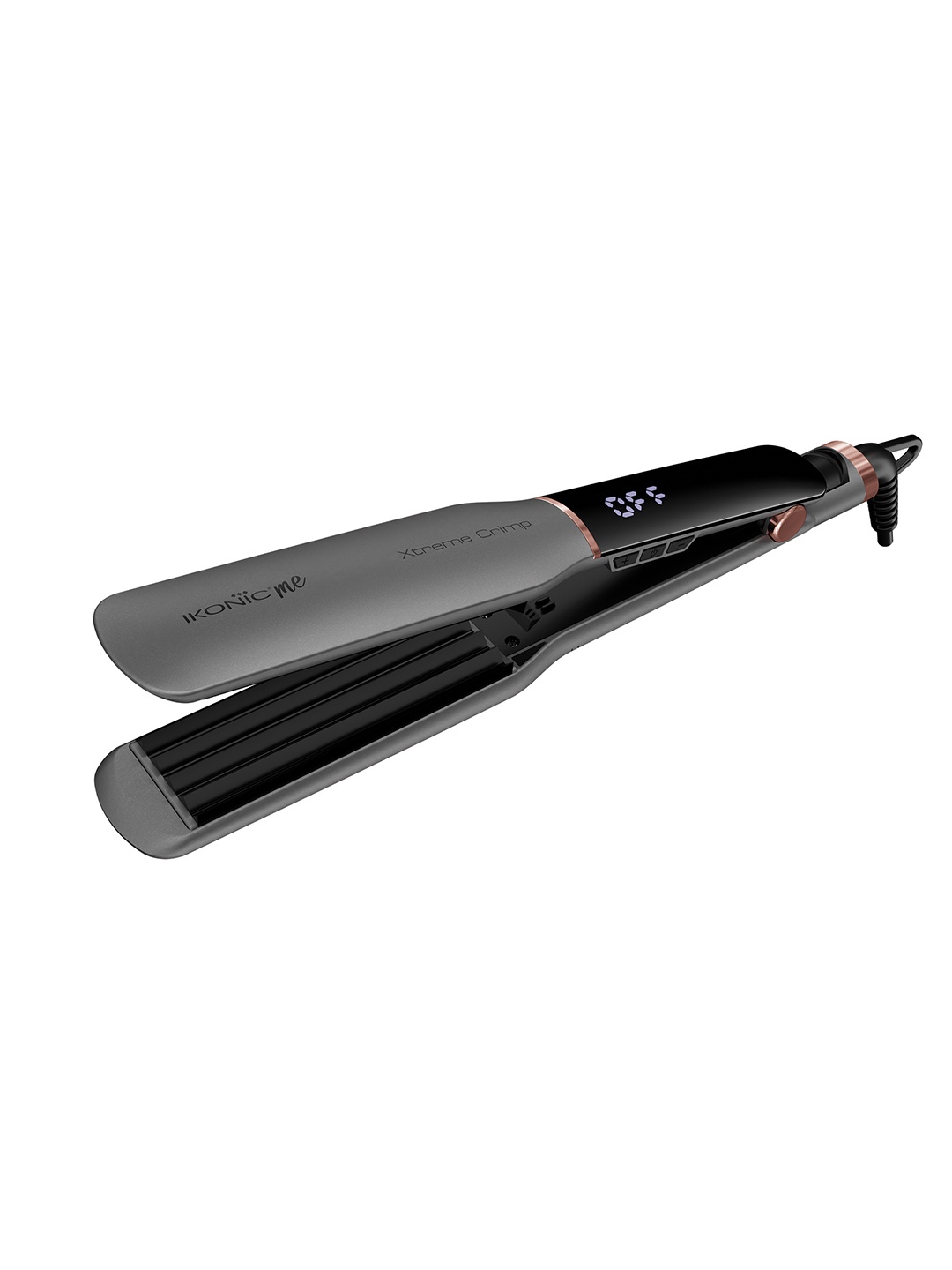 Ikonic Me Xtreme Crimp Hair Crimper Hair Styler with Wider Plates & Hand Lock Function - Grey
Ikonic Me Xtreme Crimp Hair Crimper Hair Styler with Wider Plates & Hand Lock Function - Grey