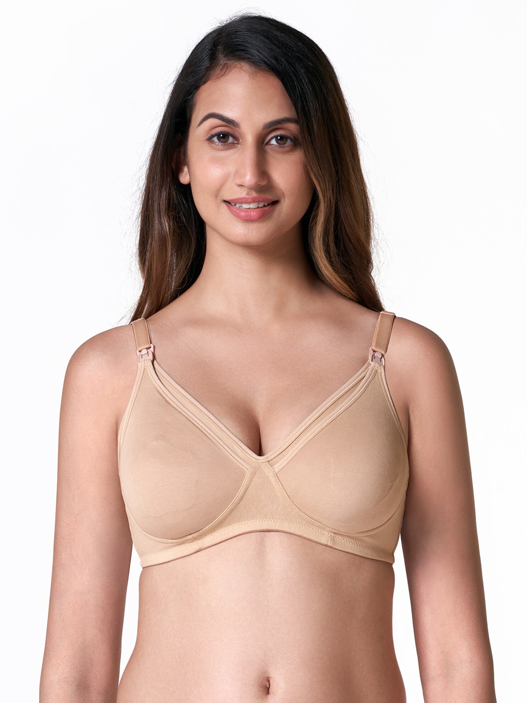 BLOSSOM Cotton Nursing Bra With Detachable Clasps & Nipple Concealer_Mother Hood, Beige
BLOSSOM Cotton Nursing Bra With Detachable Clasps & Nipple Concealer_Mother Hood, Beige
