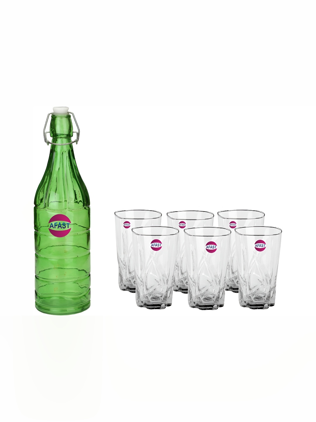 1ST TIME Green & Transparent 7 Pcs Textured Glass Dishwasher Safe Water Bottle & Glasses
1ST TIME Green & Transparent 7 Pcs Textured Glass Dishwasher Safe Water Bottle & Glasses