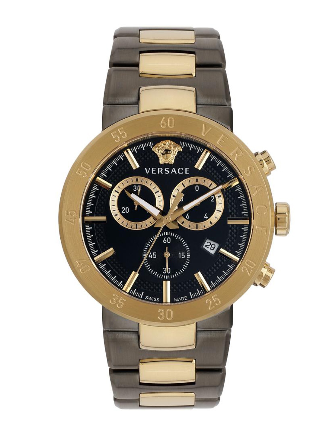 Versace Men Stainless Steel Bracelet Style Straps Analogue Watch VEPY01121, Black
Versace Men Stainless Steel Bracelet Style Straps Analogue Watch VEPY01121, Black