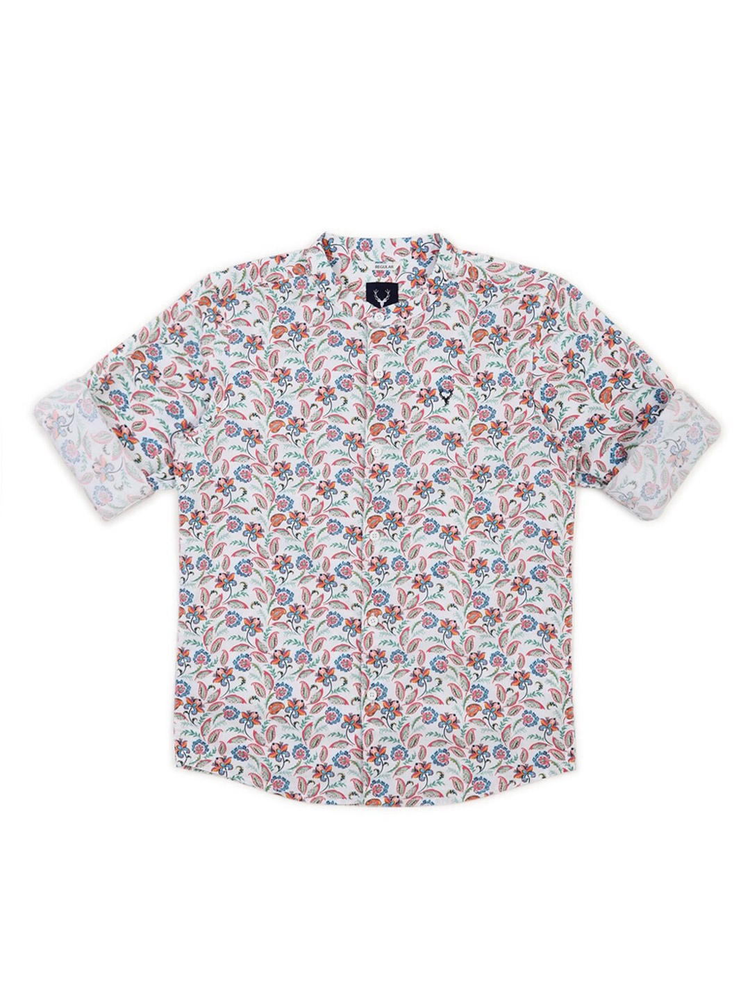 Allen Solly Junior Boys Floral Printed Roll-Up Sleeves Pure Cotton Casual Shirt, White
Allen Solly Junior Boys Floral Printed Roll-Up Sleeves Pure Cotton Casual Shirt, White