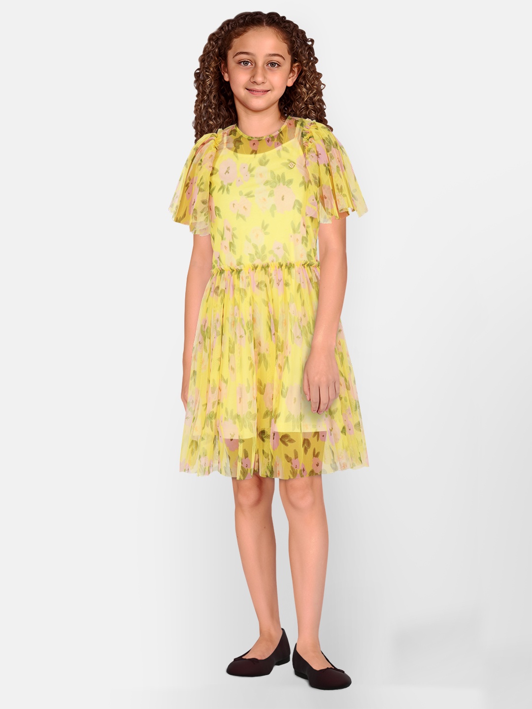 Allen Solly Junior Girls Floral Printed Flared Sleeve Gathered Cotton Fit & Flare Dress, Yellow
Allen Solly Junior Girls Floral Printed Flared Sleeve Gathered Cotton Fit & Flare Dress, Yellow
