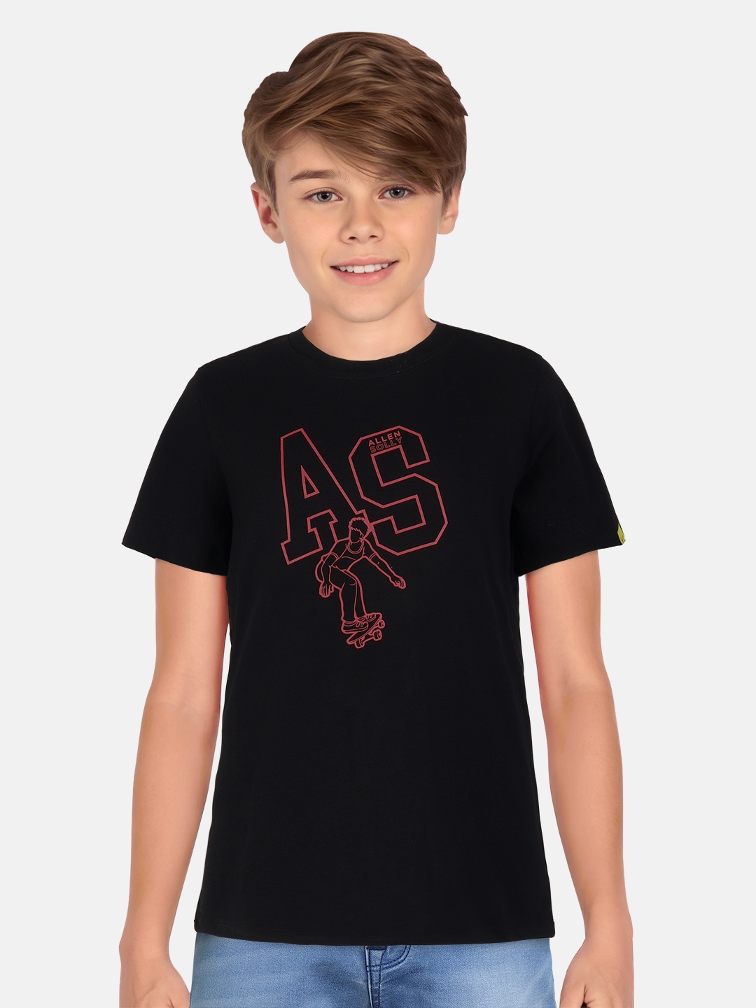 Allen Solly Junior Boys Graphic Printed Round Neck Short Sleeves Cotton T-shirt, Black
Allen Solly Junior Boys Graphic Printed Round Neck Short Sleeves Cotton T-shirt, Black