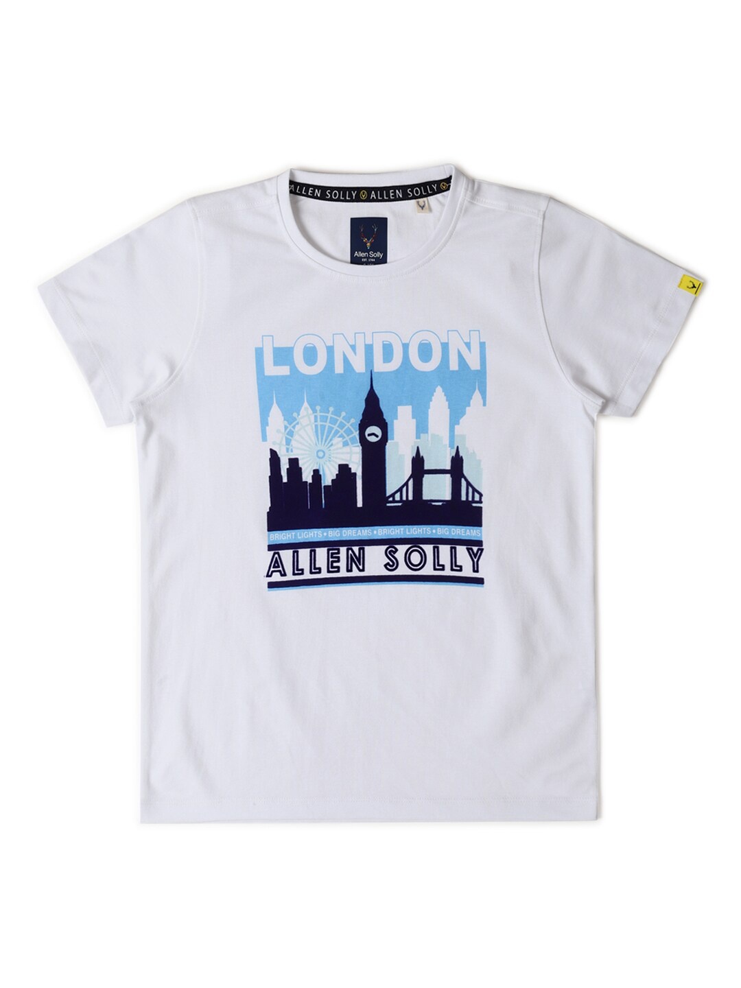 Allen Solly Junior Boys Graphic Printed Round Neck Short Sleeves Cotton T-shirt, White
Allen Solly Junior Boys Graphic Printed Round Neck Short Sleeves Cotton T-shirt, White
