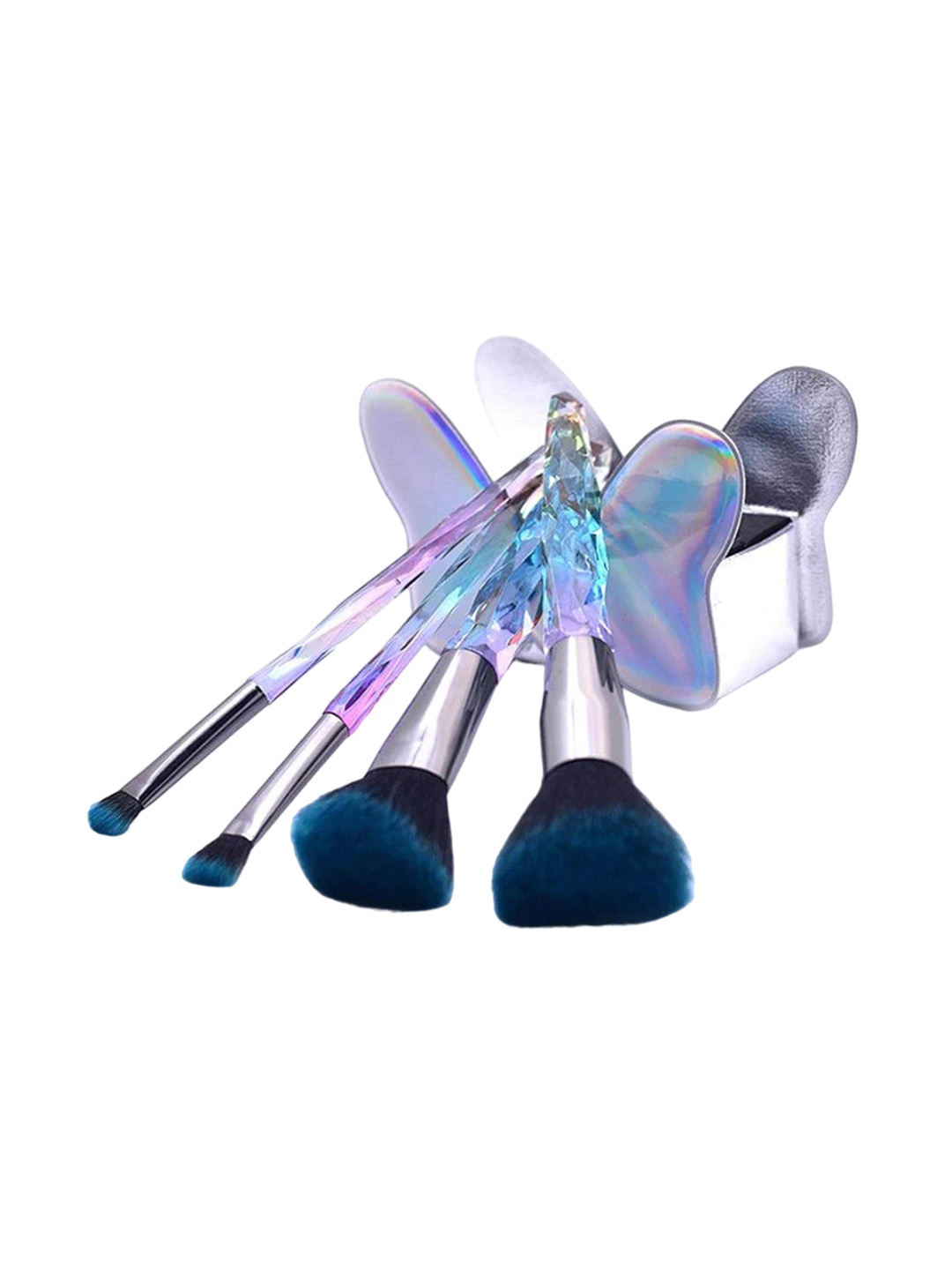 SCOOBIES 4 Pcs Make Up Brushes, Purple