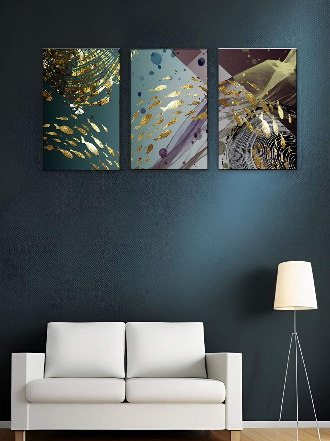 WALLMAX White & Green 3 Pieces Wooden Abstract Wall Art 
WALLMAX White & Green 3 Pieces Wooden Abstract Wall Art