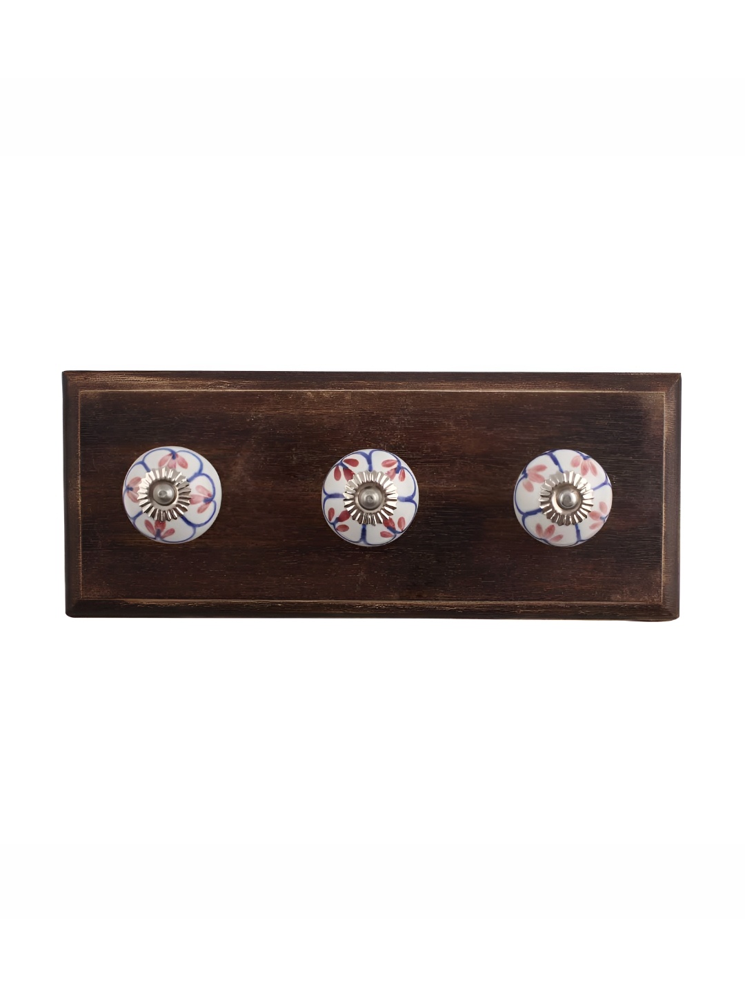 Indianshelf Red & White Floral Printed Melon Rectangular Shaped Wooden Wall Hook
Indianshelf Red & White Floral Printed Melon Rectangular Shaped Wooden Wall Hook