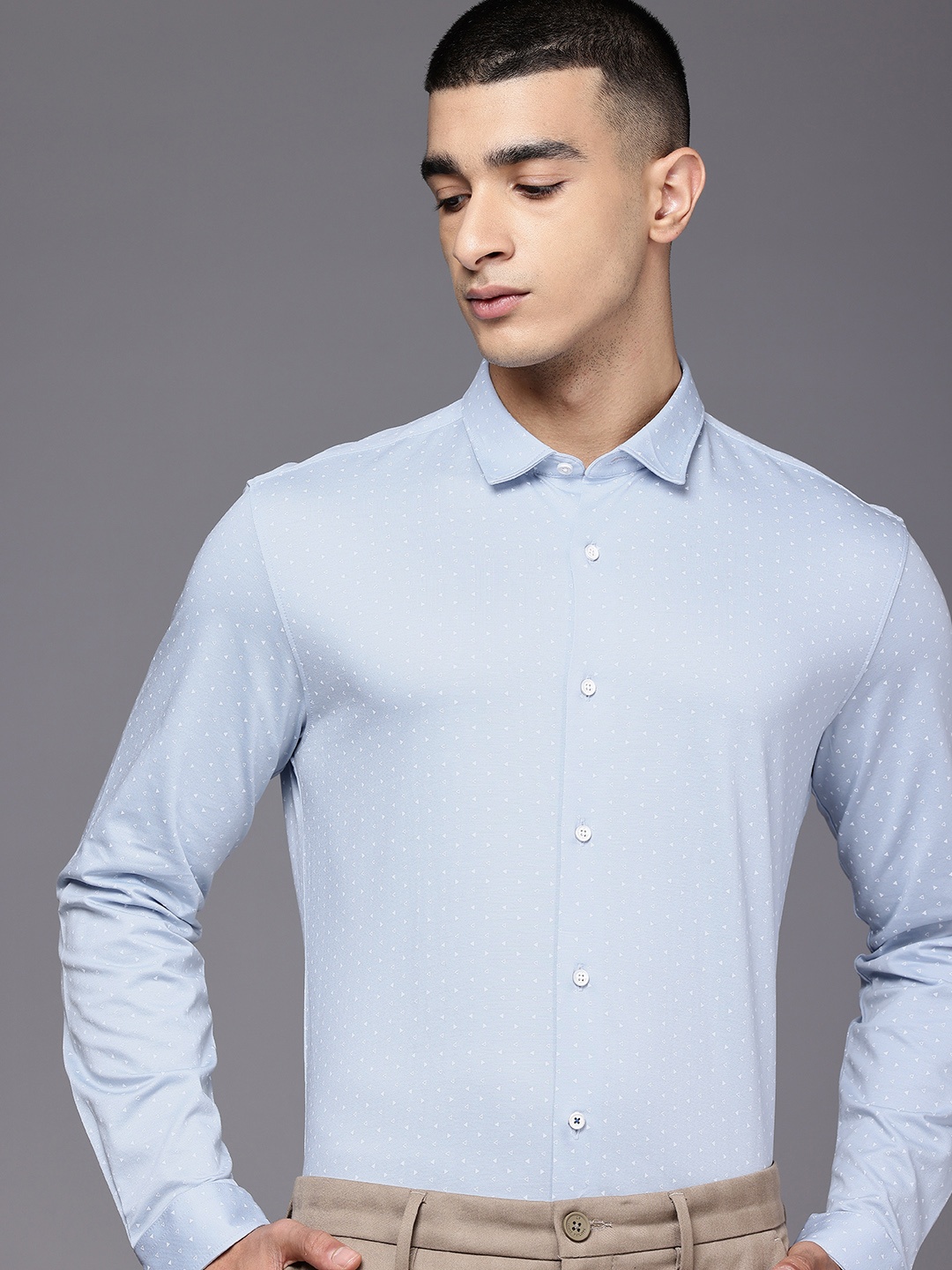 Louis Philippe Ath.Work Pure Cotton Super Slim Fit Opaque Printed Semiformal Shirt, Blue
Louis Philippe Ath.Work Pure Cotton Super Slim Fit Opaque Printed Semiformal Shirt, Blue