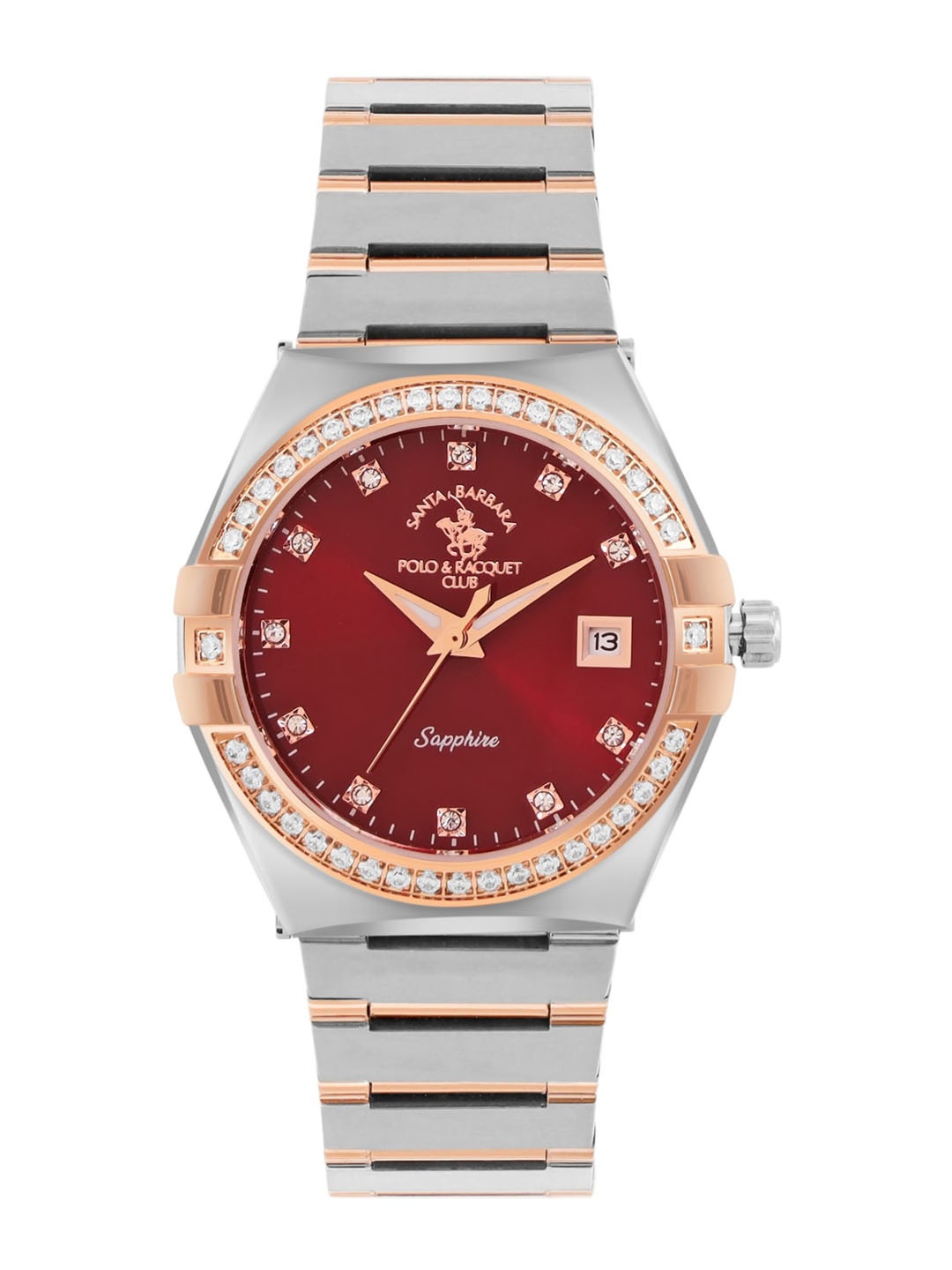 SANTA BARBARA POLO & RACQUET CLUB Women Bracelet Style Straps Analogue Watch SB.1.10540-5, Silver
SANTA BARBARA POLO & RACQUET CLUB Women Bracelet Style Straps Analogue Watch SB.1.10540-5, Silver