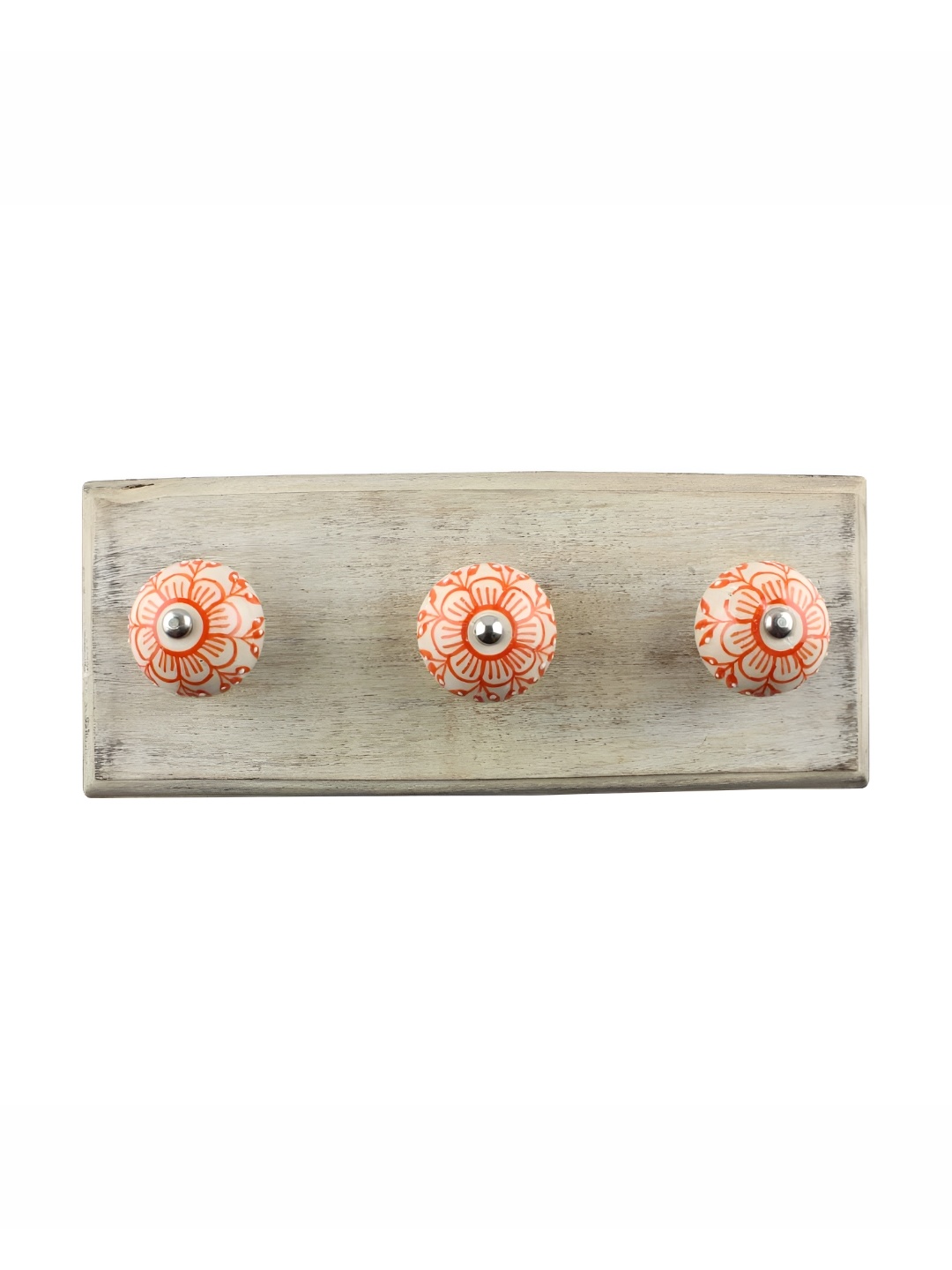 Indianshelf Beige & Orange-Coloured Floral Printed Melon Rectangle Shape Wooden Wall Hook
Indianshelf Beige & Orange-Coloured Floral Printed Melon Rectangle Shape Wooden Wall Hook