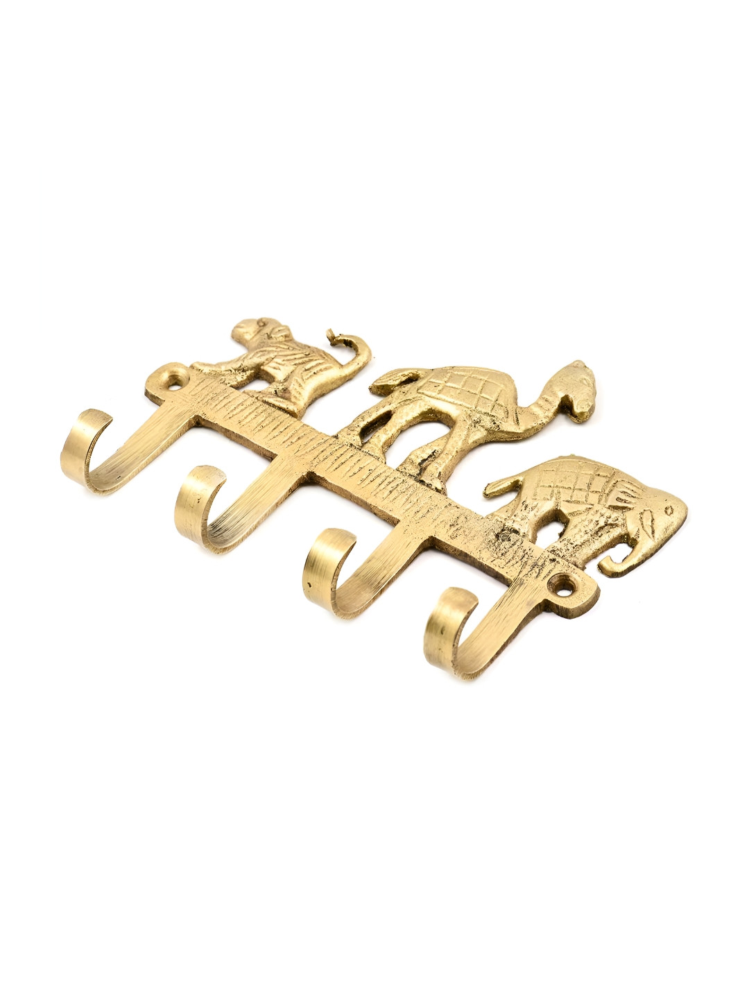 Indianshelf Brass Camel Elephant Wall Hooks Key Holder, Gold 
Indianshelf Brass Camel Elephant Wall Hooks Key Holder, Gold