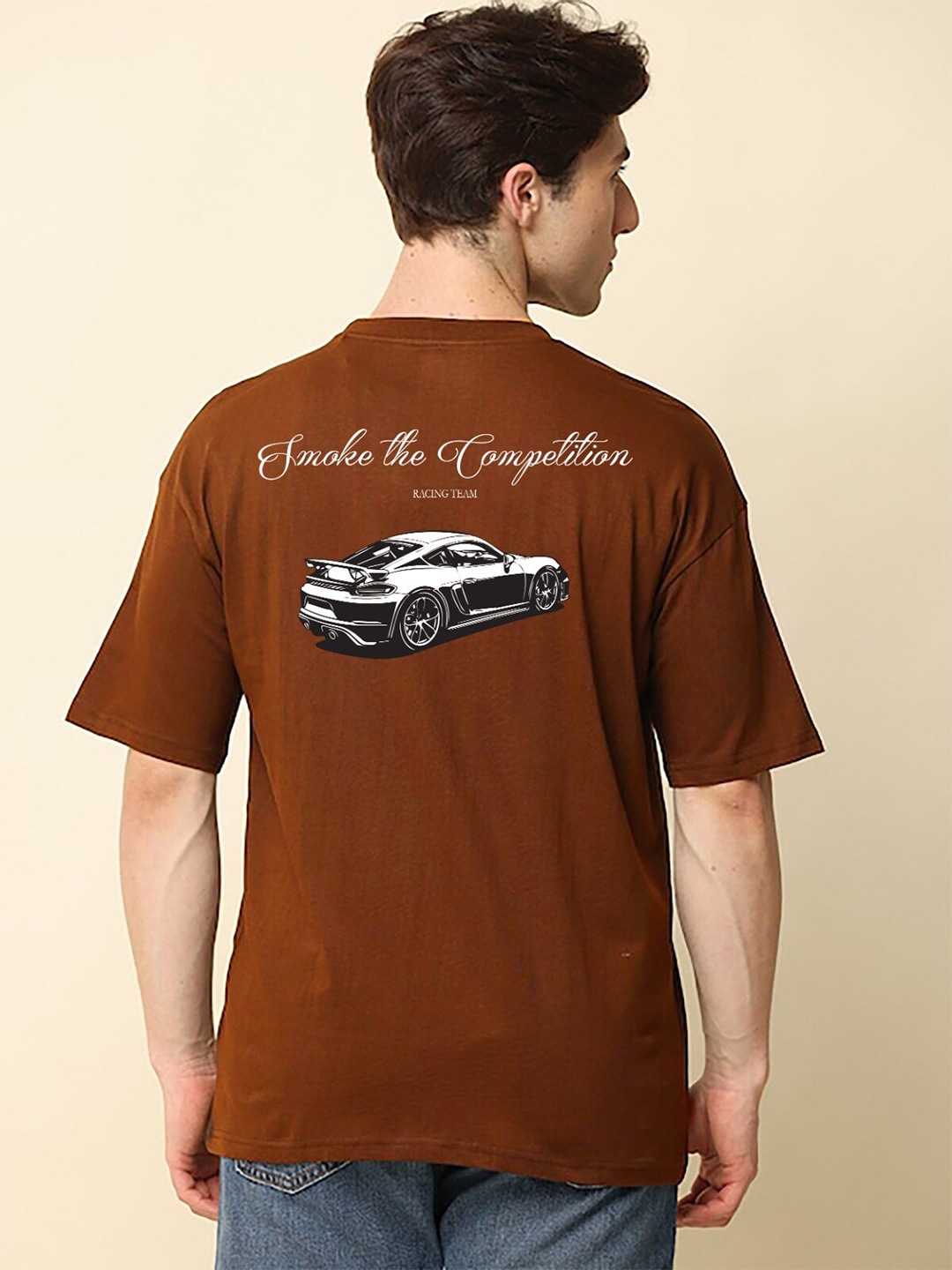 MISCHIEF MONKEY Graphic Printed Drop Shoulder Sleeves Pure Cotton Oversized T-shirt, Coffee brown
MISCHIEF MONKEY Graphic Printed Drop Shoulder Sleeves Pure Cotton Oversized T-shirt, Coffee brown