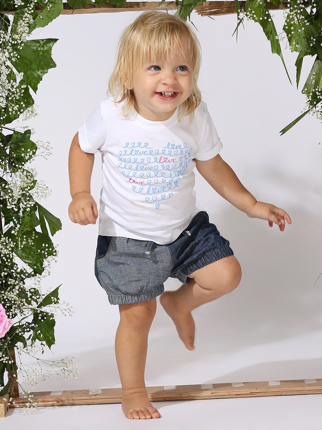 My Milestones Infant Girls Typography Printed Round Neck Pure Cotton T-shirt, White
My Milestones Infant Girls Typography Printed Round Neck Pure Cotton T-shirt, White