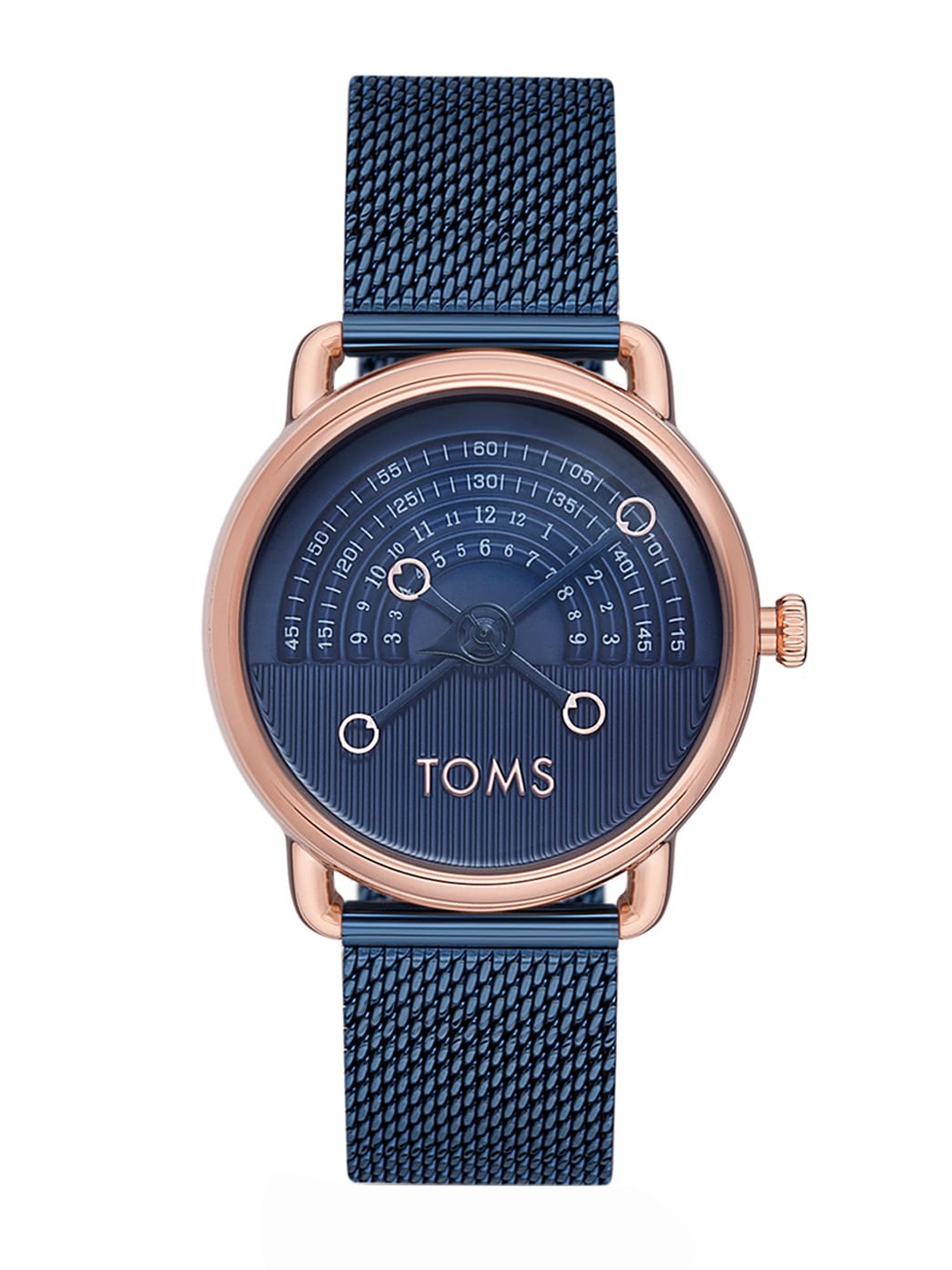 TOMS Women Textured Dial & Stainless Steel Bracelet Style Straps Analogue Watch T1996C-T, Blue
TOMS Women Textured Dial & Stainless Steel Bracelet Style Straps Analogue Watch T1996C-T, Blue