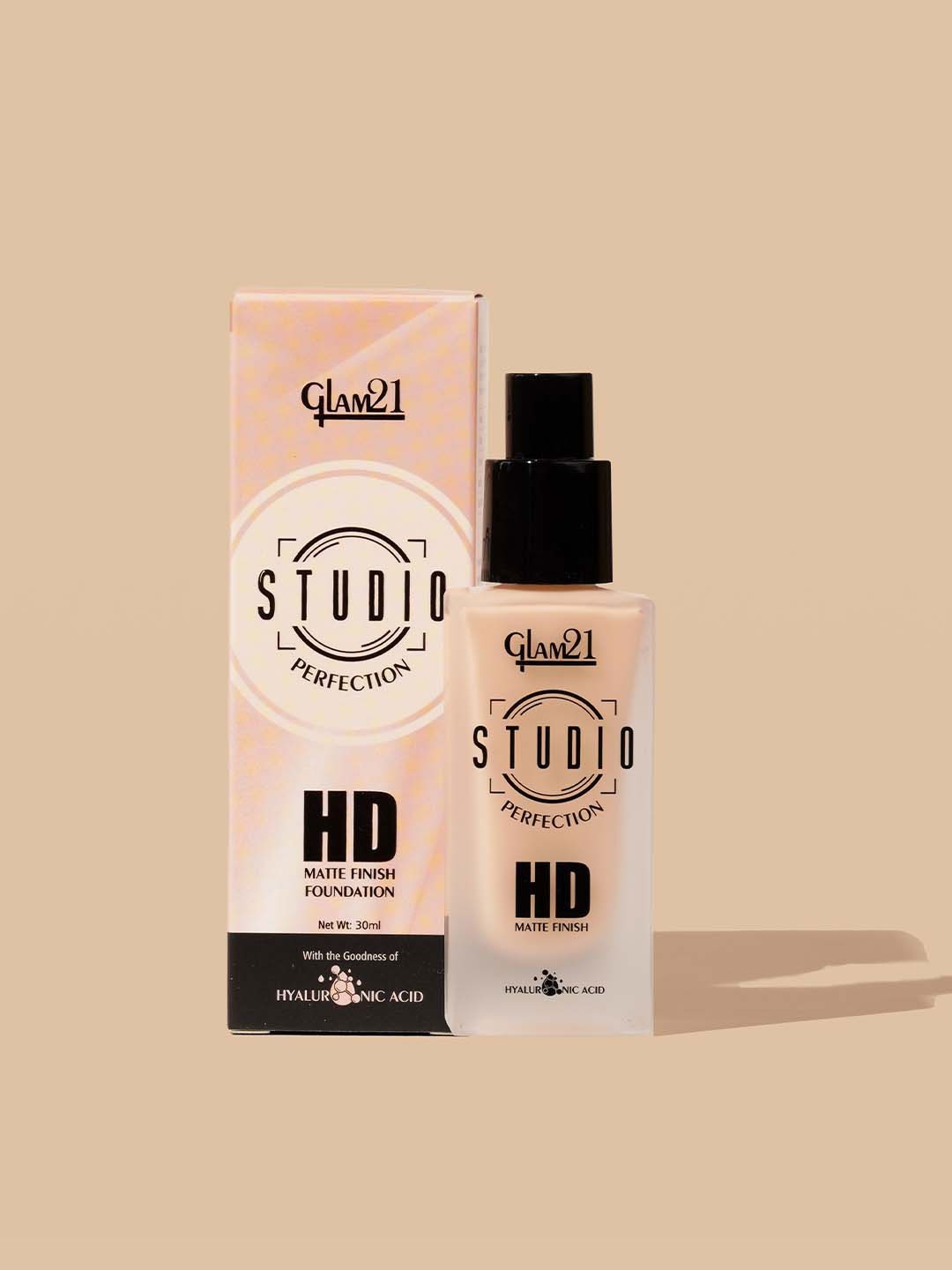 GLAM21 Studio Perfection HD Matte Foundation Smooth Matte Finish-30ml -Deep Sand -05, Brown
GLAM21 Studio Perfection HD Matte Foundation Smooth Matte Finish-30ml -Deep Sand -05, Brown