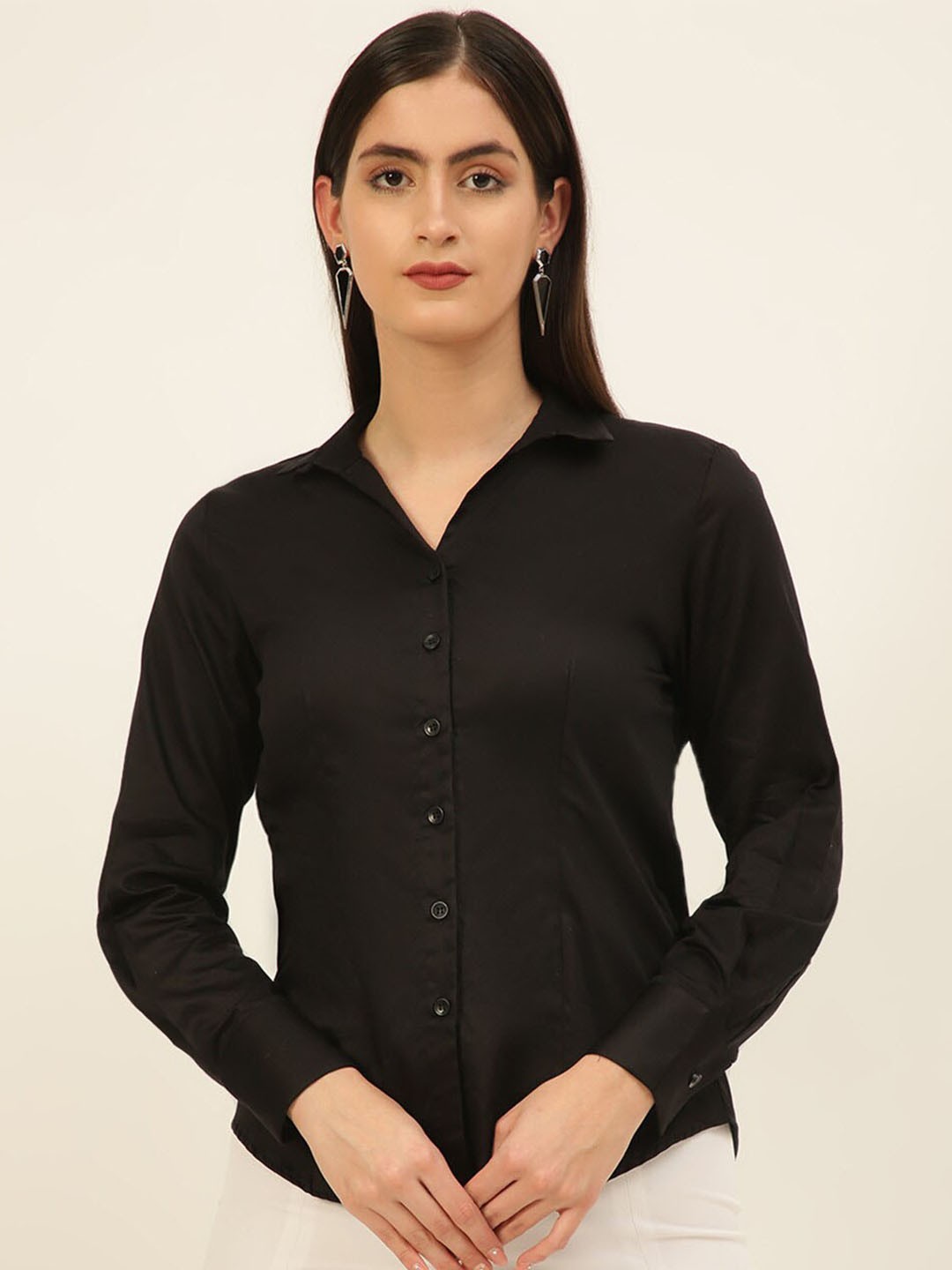 JAVINISHKA Premium Egyptian Giza Comfort Tailored Fit Opaque Satin Formal Shirt, Black
JAVINISHKA Premium Egyptian Giza Comfort Tailored Fit Opaque Satin Formal Shirt, Black