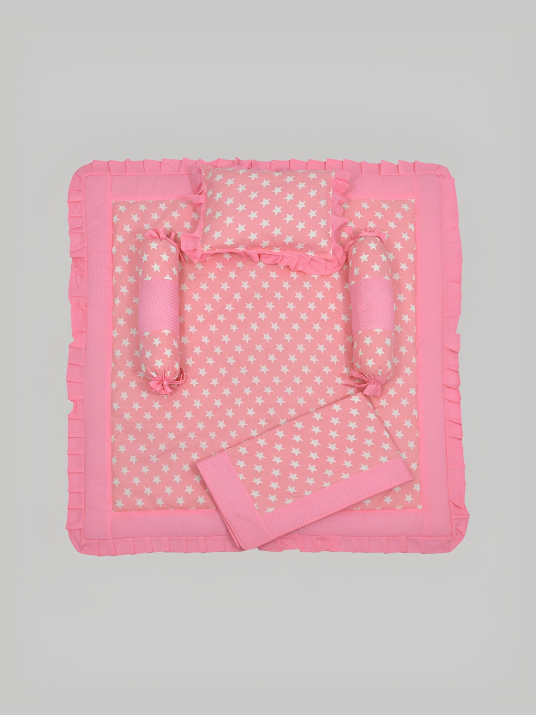 Salona Bichona Pink & White Striped Cotton 4 Piece Single Superfine Bedding Set 
Salona Bichona Pink & White Striped Cotton 4 Piece Single Superfine Bedding Set