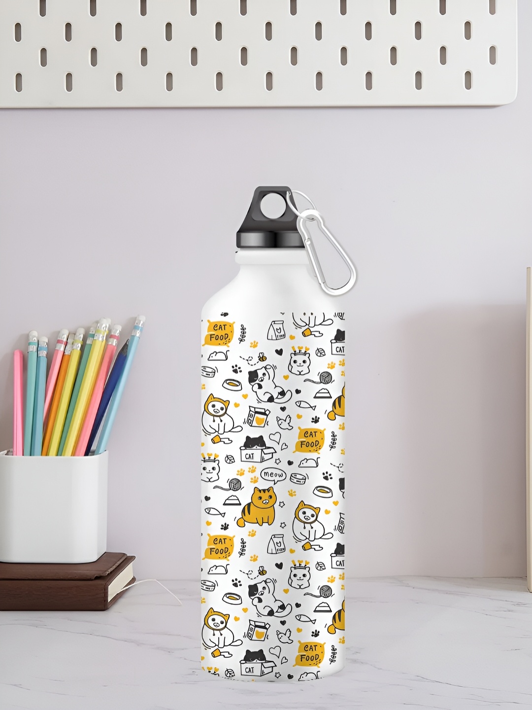 DecorTwist White & Black Cartoon Characters Printed Stainless Steel Water Bottle 500 ml
DecorTwist White & Black Cartoon Characters Printed Stainless Steel Water Bottle 500 ml