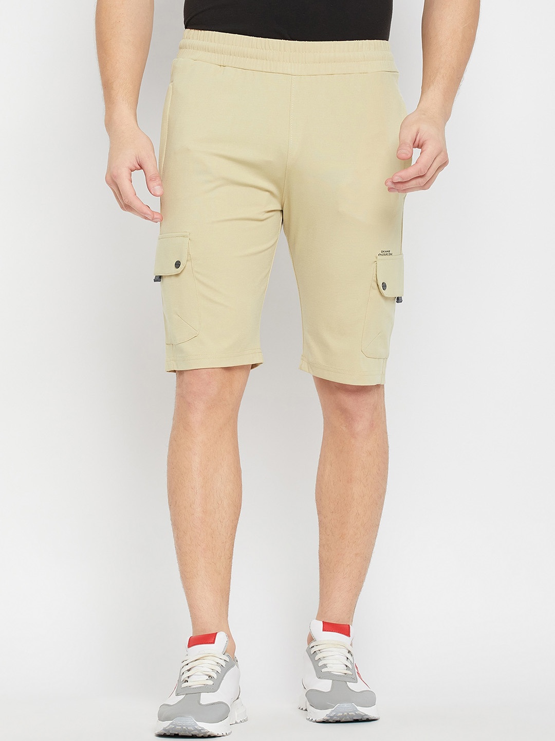 Okane Men Sports Shorts, Beige