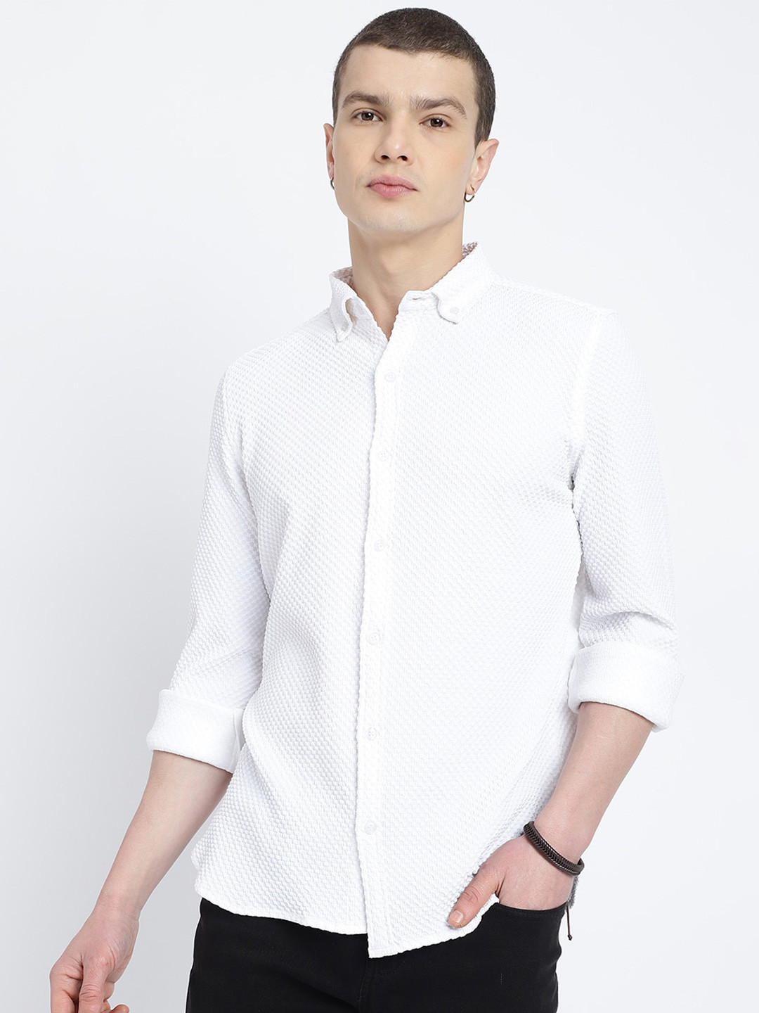 HighRider Men Classic Opaque Casual Shirt, White
HighRider Men Classic Opaque Casual Shirt, White