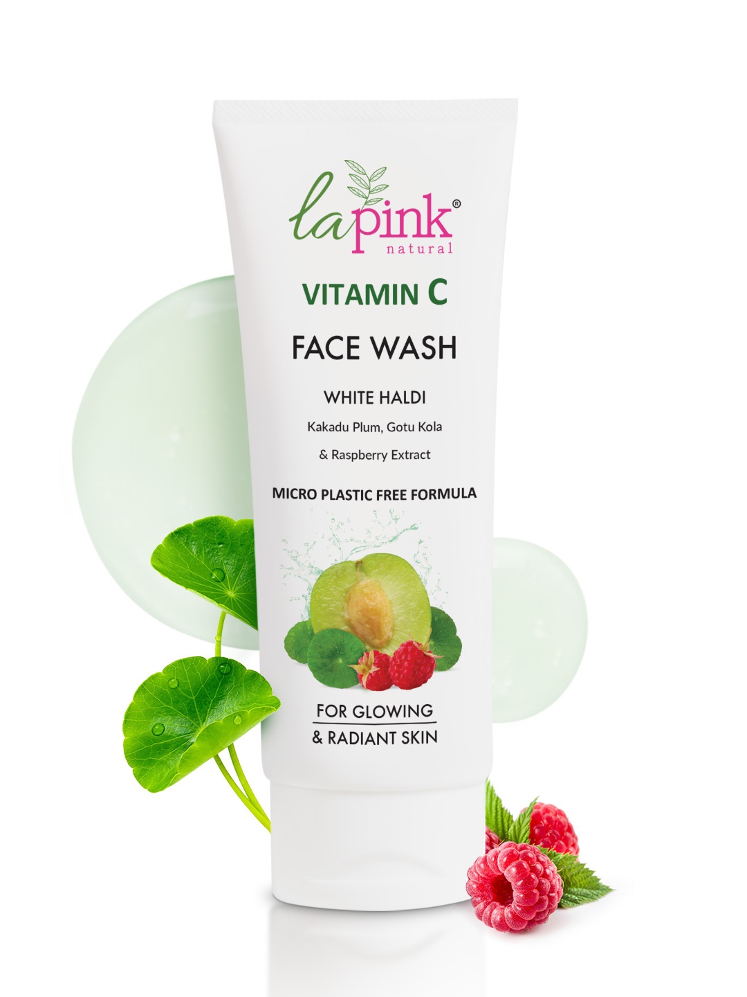 La Pink Vitamin C Soap Free Face Wash with Gotu Kola for Brightening & Glowing Skin-100ml, White
La Pink Vitamin C Soap Free Face Wash with Gotu Kola for Brightening & Glowing Skin-100ml, White