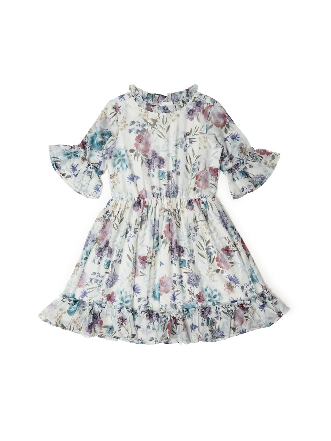 Allen Solly Junior Girls Pure Cotton Floral Print Bell Sleeve Fit & Flare Dress, White
Allen Solly Junior Girls Pure Cotton Floral Print Bell Sleeve Fit & Flare Dress, White