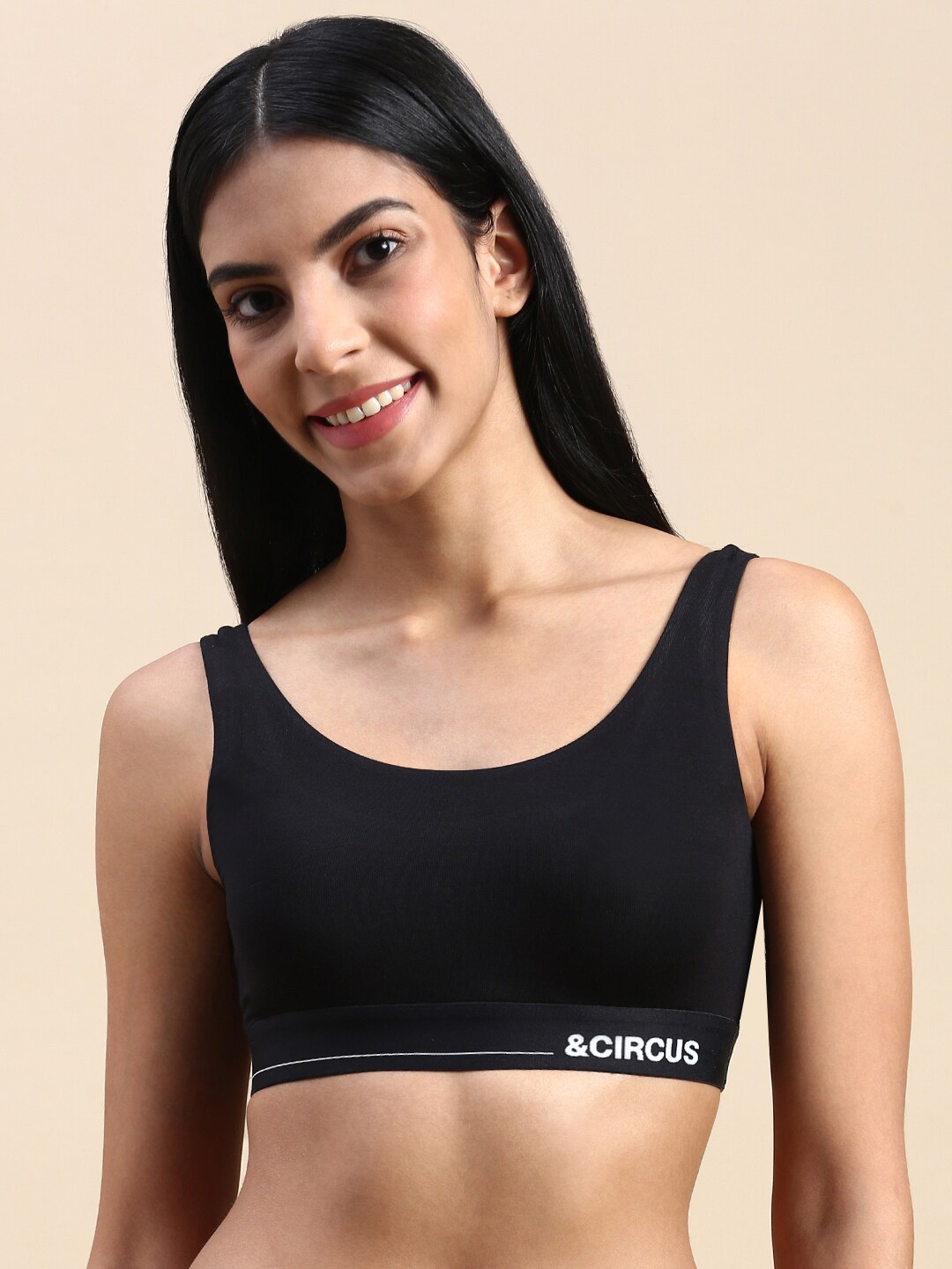 &CIRCUS High Coverage Non-Padded Non Wired Moisture Wicking MicroModal Lounge Bra, Black
&CIRCUS High Coverage Non-Padded Non Wired Moisture Wicking MicroModal Lounge Bra, Black