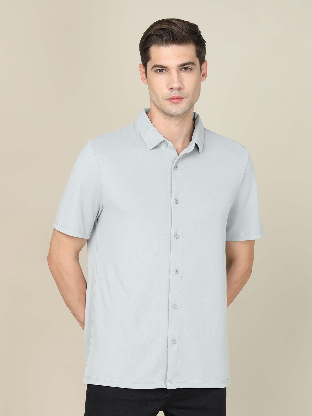 Technosport ss'24 Standard Spread Collar Short Sleeves Anti Static Casual Shirt, Grey
Technosport ss'24 Standard Spread Collar Short Sleeves Anti Static Casual Shirt, Grey