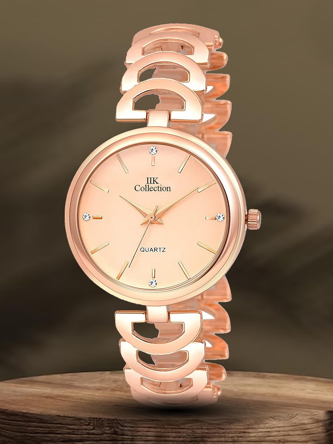 IIK COLLECTION Girls Round Dial Stainless Steel Bracelet Style Straps Analogue Watch, Rose gold
IIK COLLECTION Girls Round Dial Stainless Steel Bracelet Style Straps Analogue Watch, Rose gold