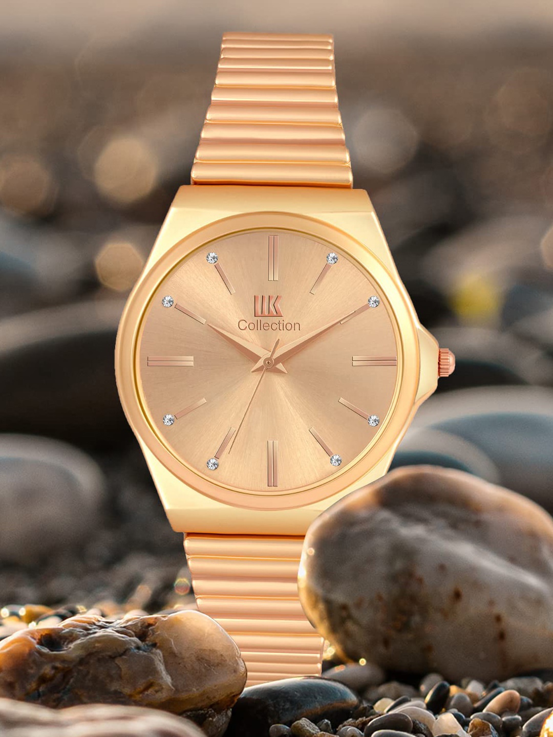 IIK COLLECTION Girls Round Dial Stainless Steel Bracelet Style Straps Analogue Watch, Rose gold
IIK COLLECTION Girls Round Dial Stainless Steel Bracelet Style Straps Analogue Watch, Rose gold