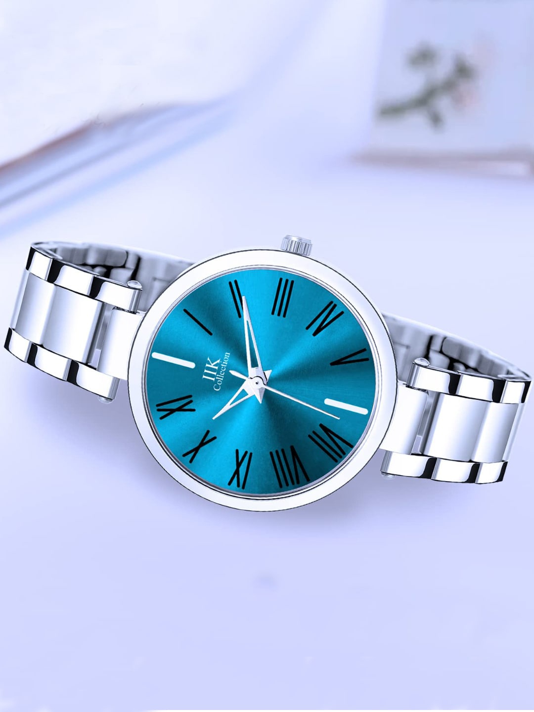IIK COLLECTION Women Round Dial Stainless Steel Bracelet Style Straps Analogue Watch, Sea green
IIK COLLECTION Women Round Dial Stainless Steel Bracelet Style Straps Analogue Watch, Sea green