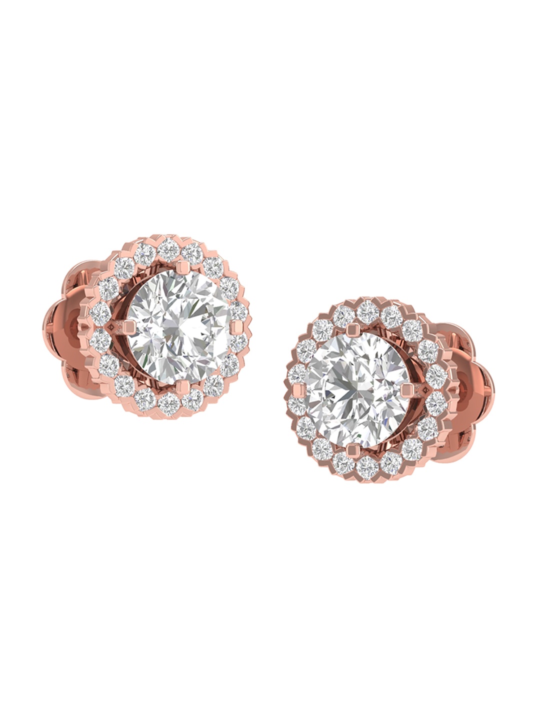 ORIONZ Rose Gold-Plated Sterling Silver Cubic Zirconia Studded Circular Studs Earrings
ORIONZ Rose Gold-Plated Sterling Silver Cubic Zirconia Studded Circular Studs Earrings