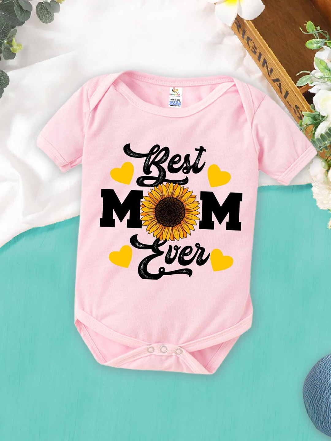 Babywish Infants Printed Comfortable Mother's Day Special Cotton Bodysuit, Pink
Babywish Infants Printed Comfortable Mother's Day Special Cotton Bodysuit, Pink