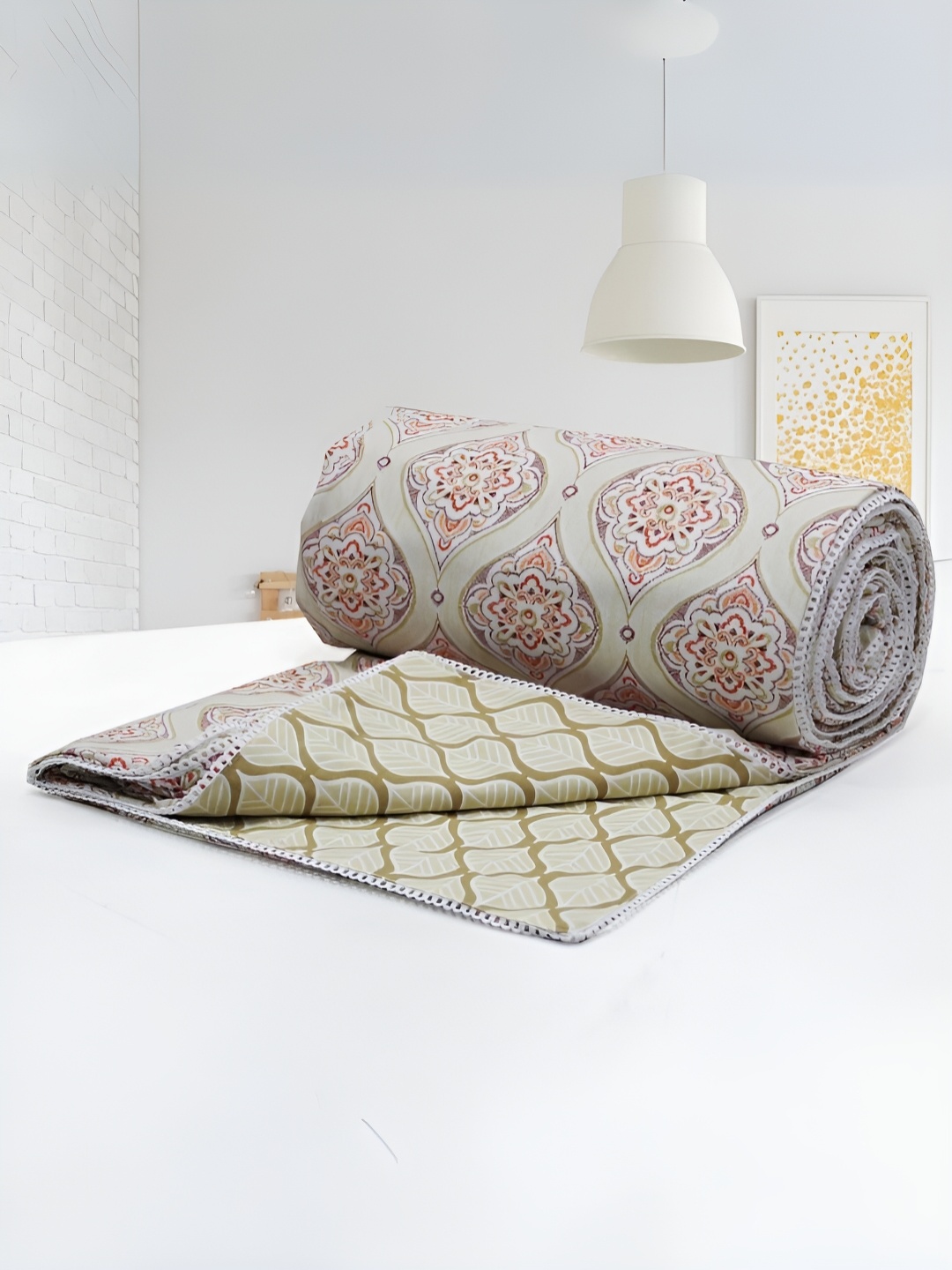 Aurave Brown & White Floral Printed Cotton AC Room 150 GSM Reversible Double Bed Dohar
Aurave Brown & White Floral Printed Cotton AC Room 150 GSM Reversible Double Bed Dohar