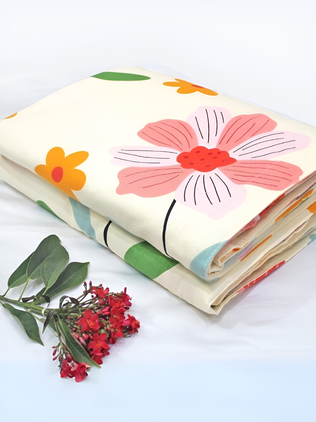 Aurave Yellow & Red Floral Reversible Microfiber Mild Winter 150 GSM Single Bed Dohar
Aurave Yellow & Red Floral Reversible Microfiber Mild Winter 150 GSM Single Bed Dohar