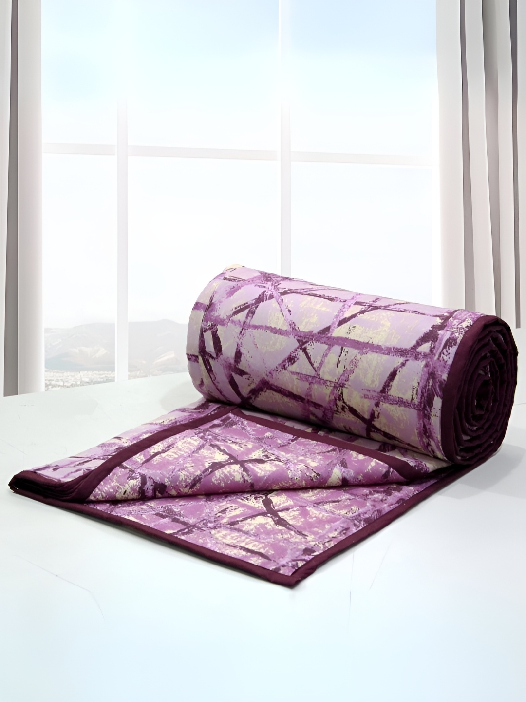 Aurave riva Purple & Yellow Geometric AC Room 150 GSM Cotton Double Bed Dohar
Aurave riva Purple & Yellow Geometric AC Room 150 GSM Cotton Double Bed Dohar