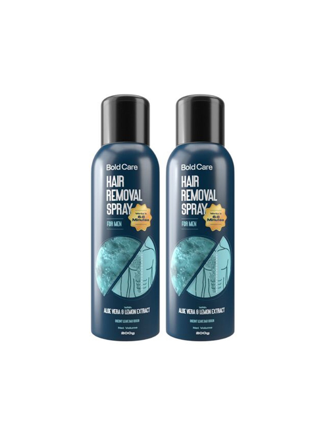 Bold Care Set Of 2 Hair Removal Spray With Aloe Vera & Lemon Extract - 200g Each, White
Bold Care Set Of 2 Hair Removal Spray With Aloe Vera & Lemon Extract - 200g Each, White