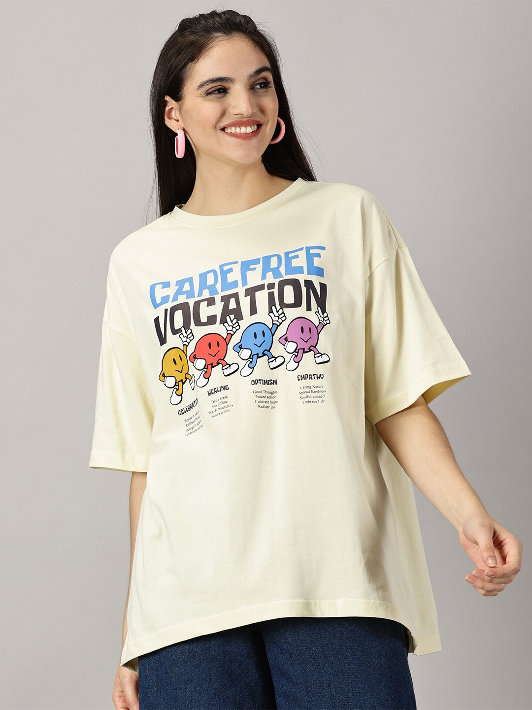 THE HOLLANDER Graphic Printed Drop-Shoulder Sleeves Pure Cotton Oversized T-shirt, Off white
THE HOLLANDER Graphic Printed Drop-Shoulder Sleeves Pure Cotton Oversized T-shirt, Off white