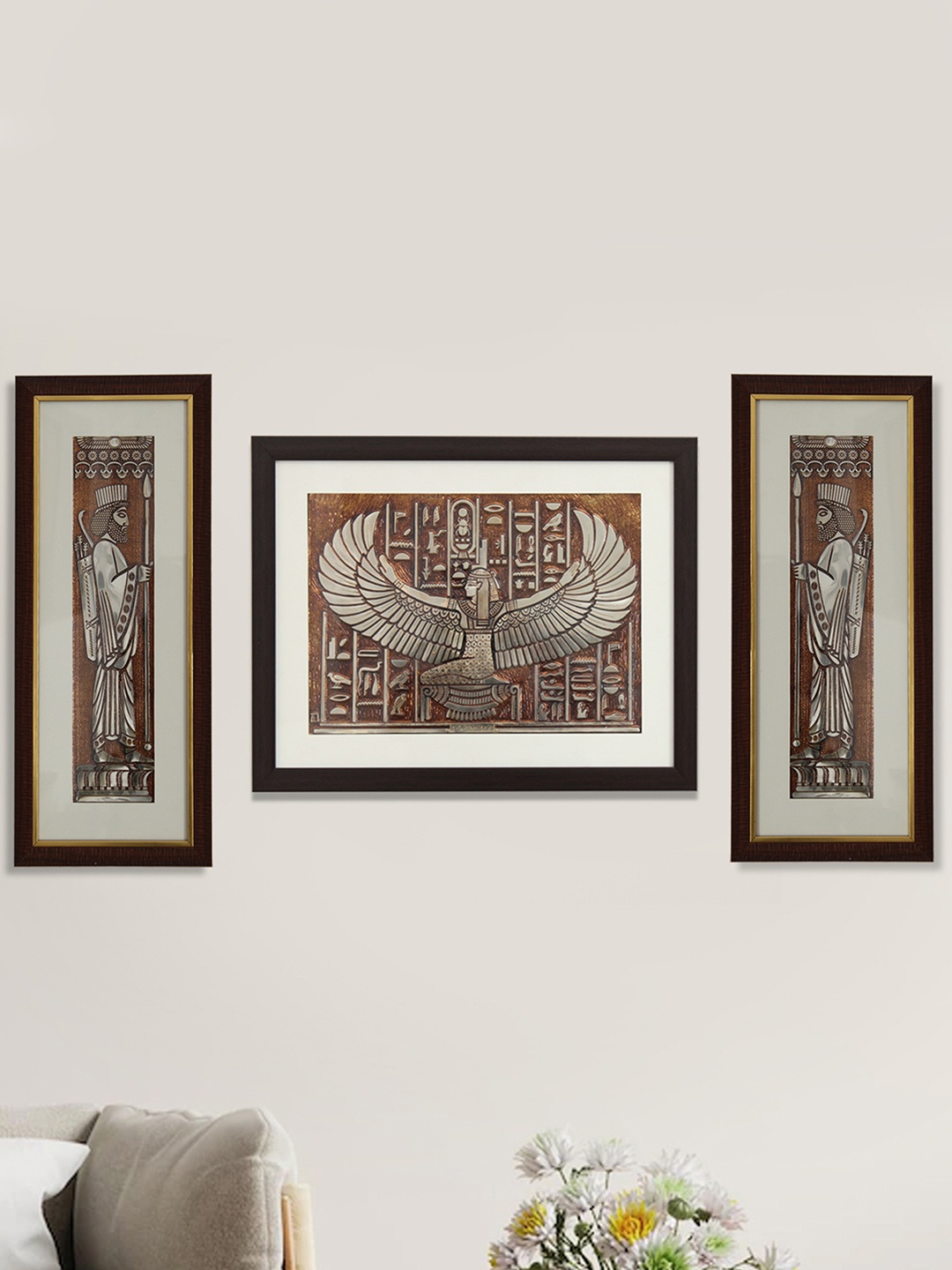 SHREE KALA HOME DECOR Brown & White 3 Piece Synthetic Wood Religious Paintings Wall Art
SHREE KALA HOME DECOR Brown & White 3 Piece Synthetic Wood Religious Paintings Wall Art