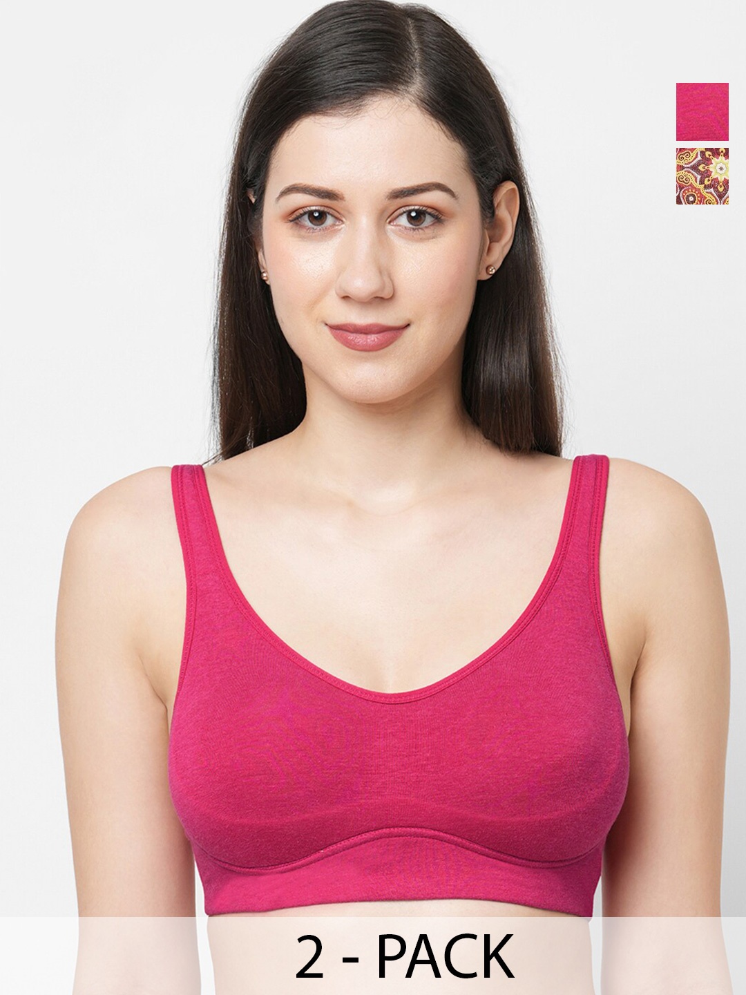Inner Sense Pack of 2 Full Coverage Anti Odour Minimizer Bras with Anti Microbial, Pink
Inner Sense Pack of 2 Full Coverage Anti Odour Minimizer Bras with Anti Microbial, Pink