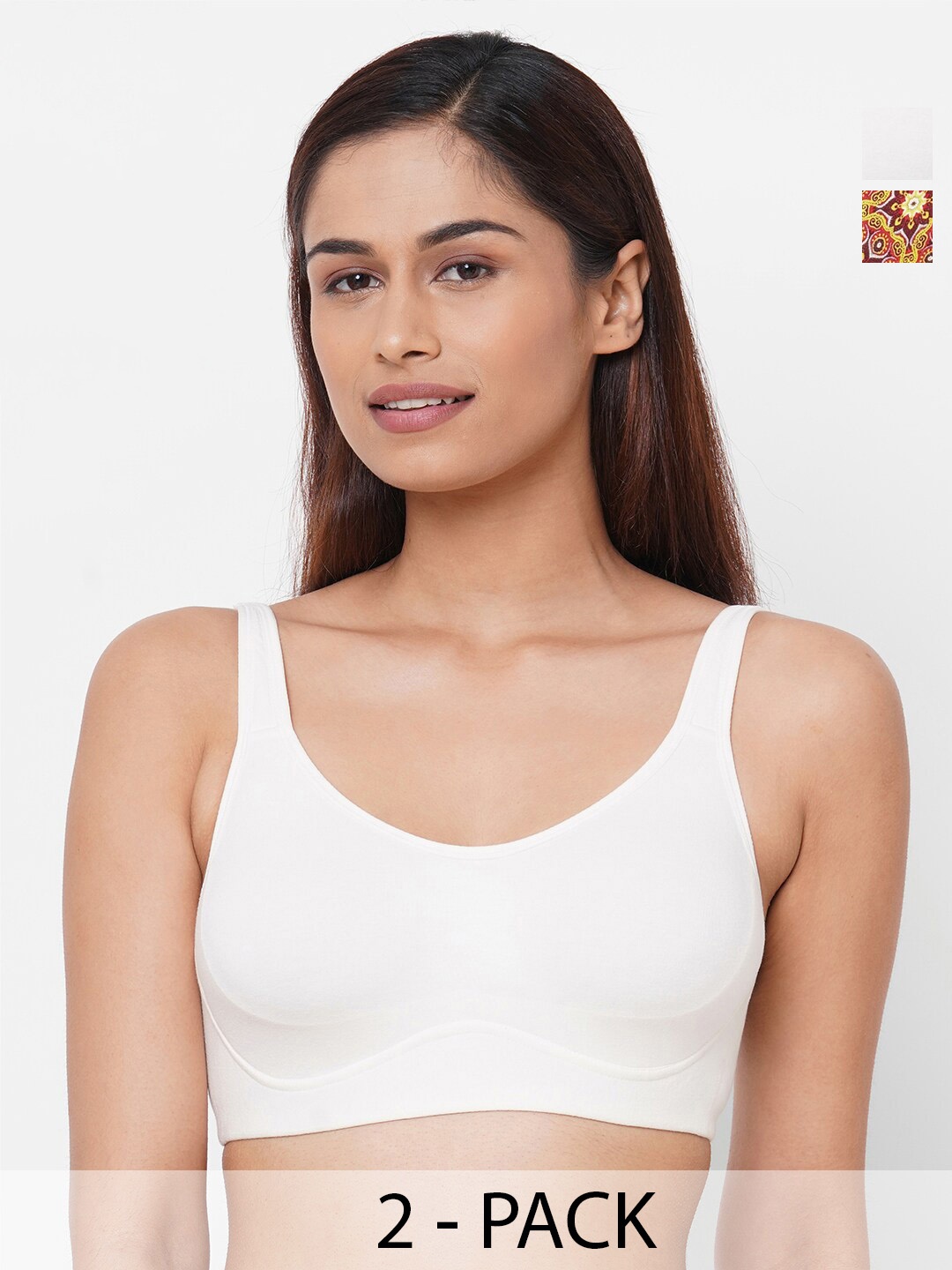 Inner Sense Pack of 2 Full Coverage Anti Odour Minimizer Bras with Anti Microbial, White
Inner Sense Pack of 2 Full Coverage Anti Odour Minimizer Bras with Anti Microbial, White
